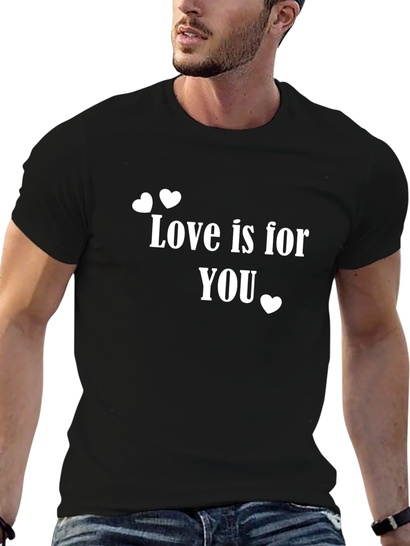 Black Love is for You Black Graphic Tee view 6