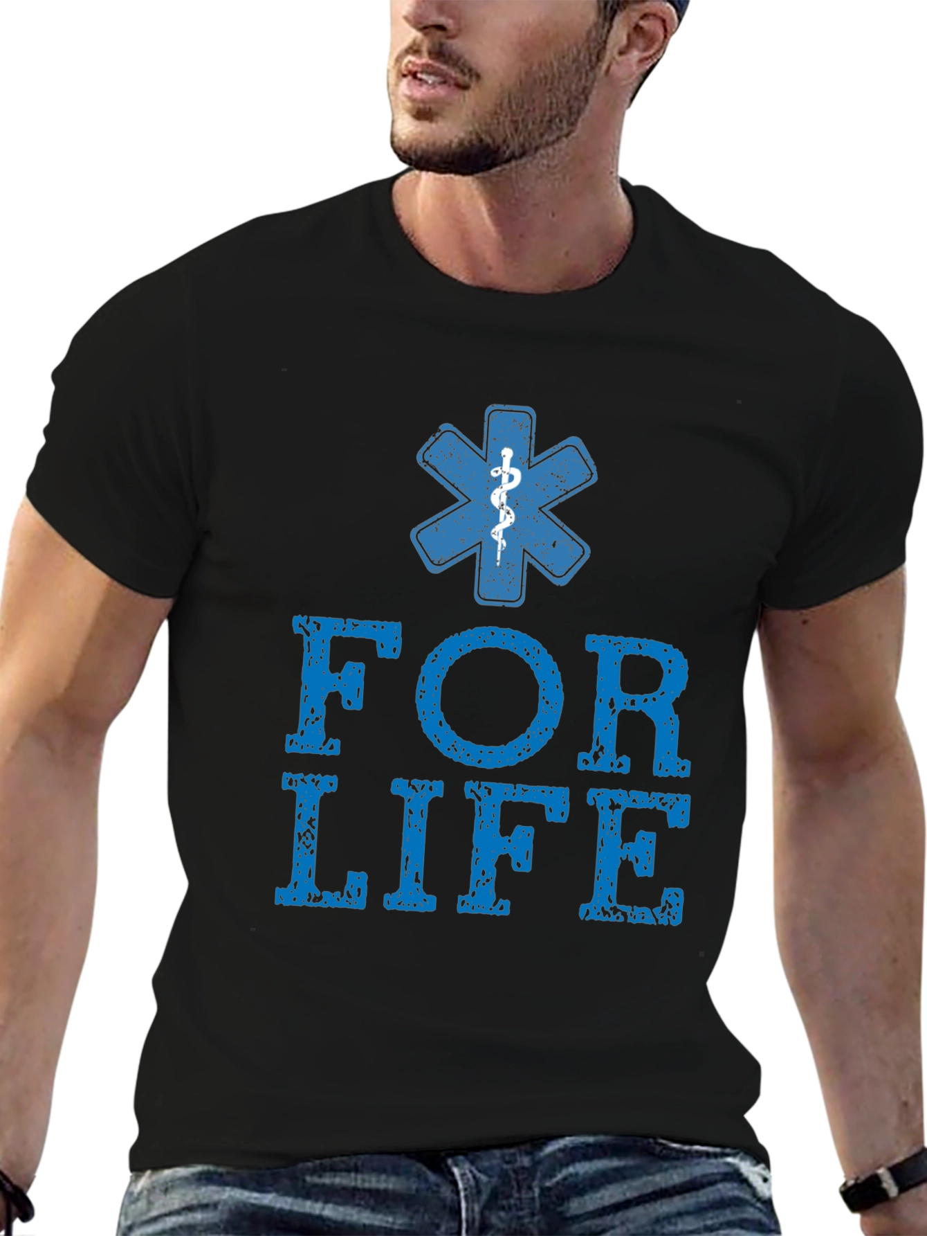 FOR LIFE Graphic Tee - EMS Medical T-Shirt - 6