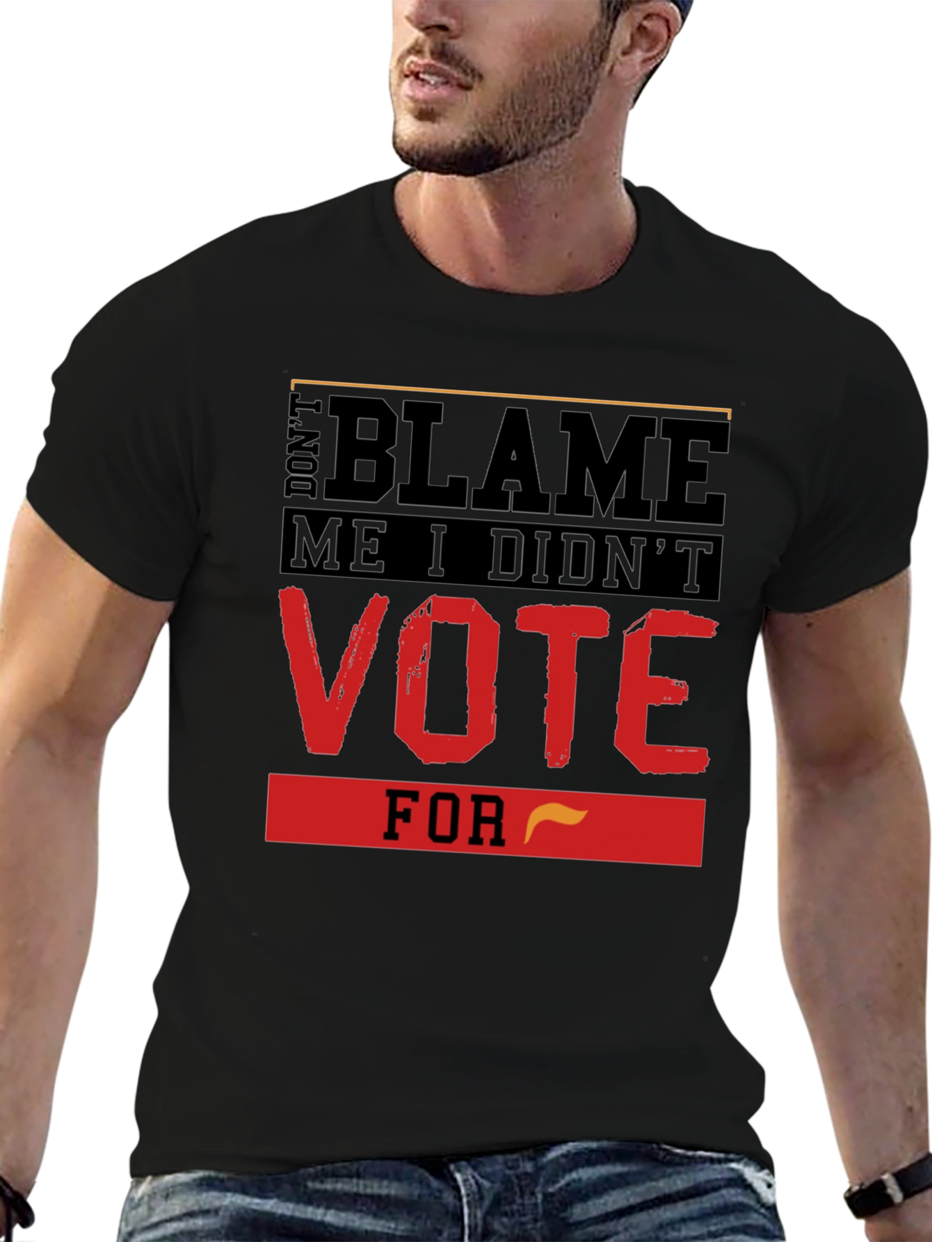 Black Don't Blame Me T-Shirt, Vote Political Tee view 6