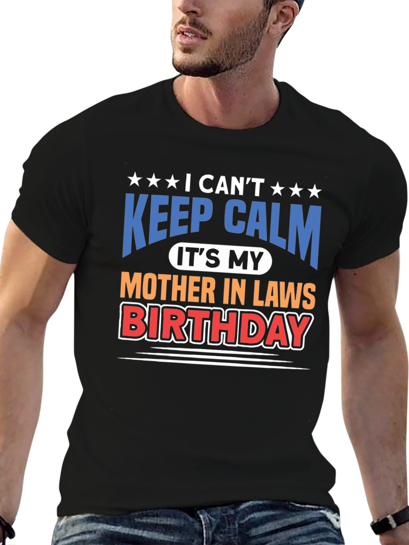 Black Funny Mother-in-Law Birthday T-Shirt view 6