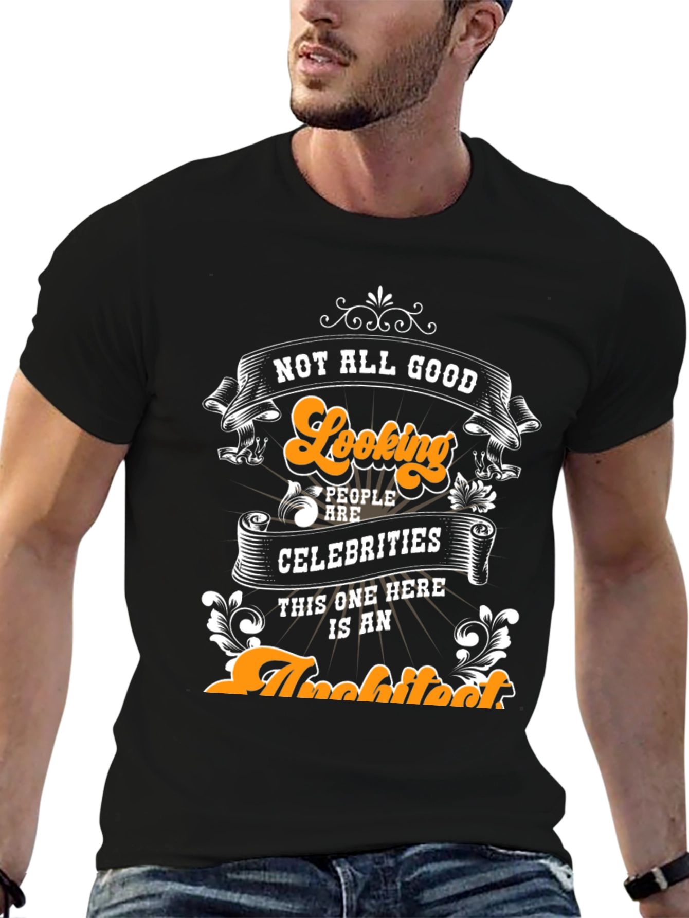 Black Funny Architect T-Shirt: Not All Good Looking People... view 6