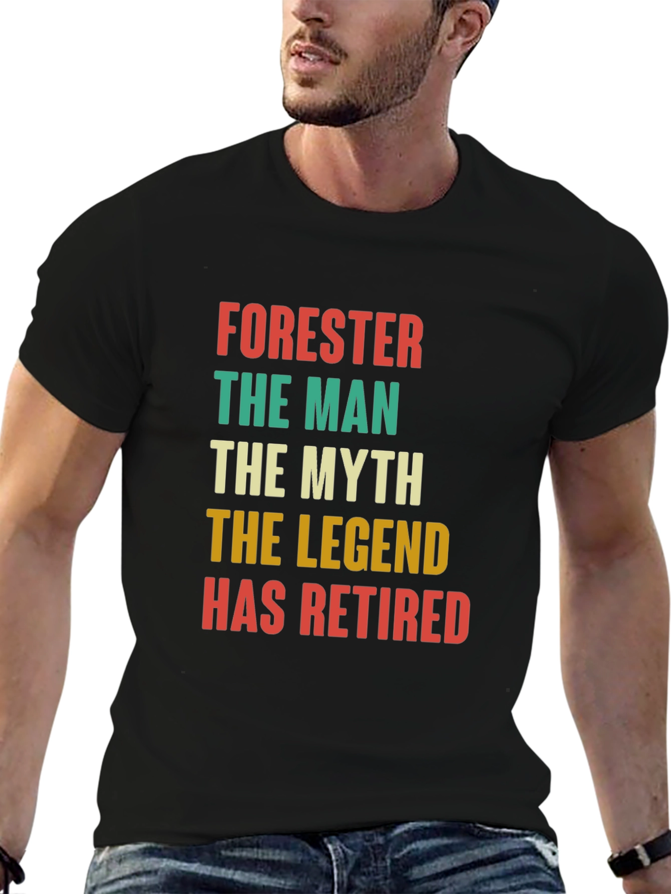 Black Forester Retirement T-Shirt: The Man, The Myth, The Legend view 6