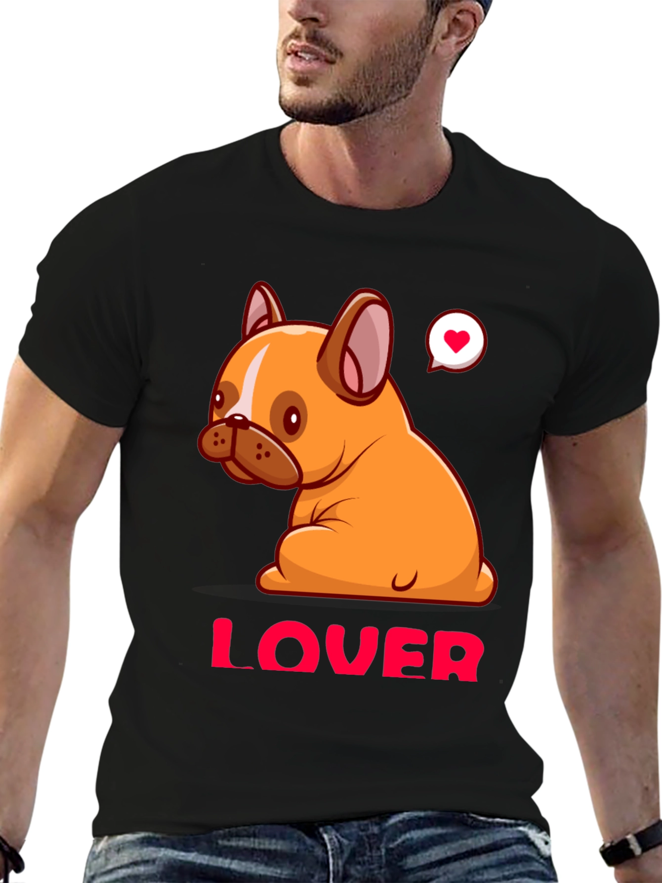 Black Dog Lover Graphic Tee view 6