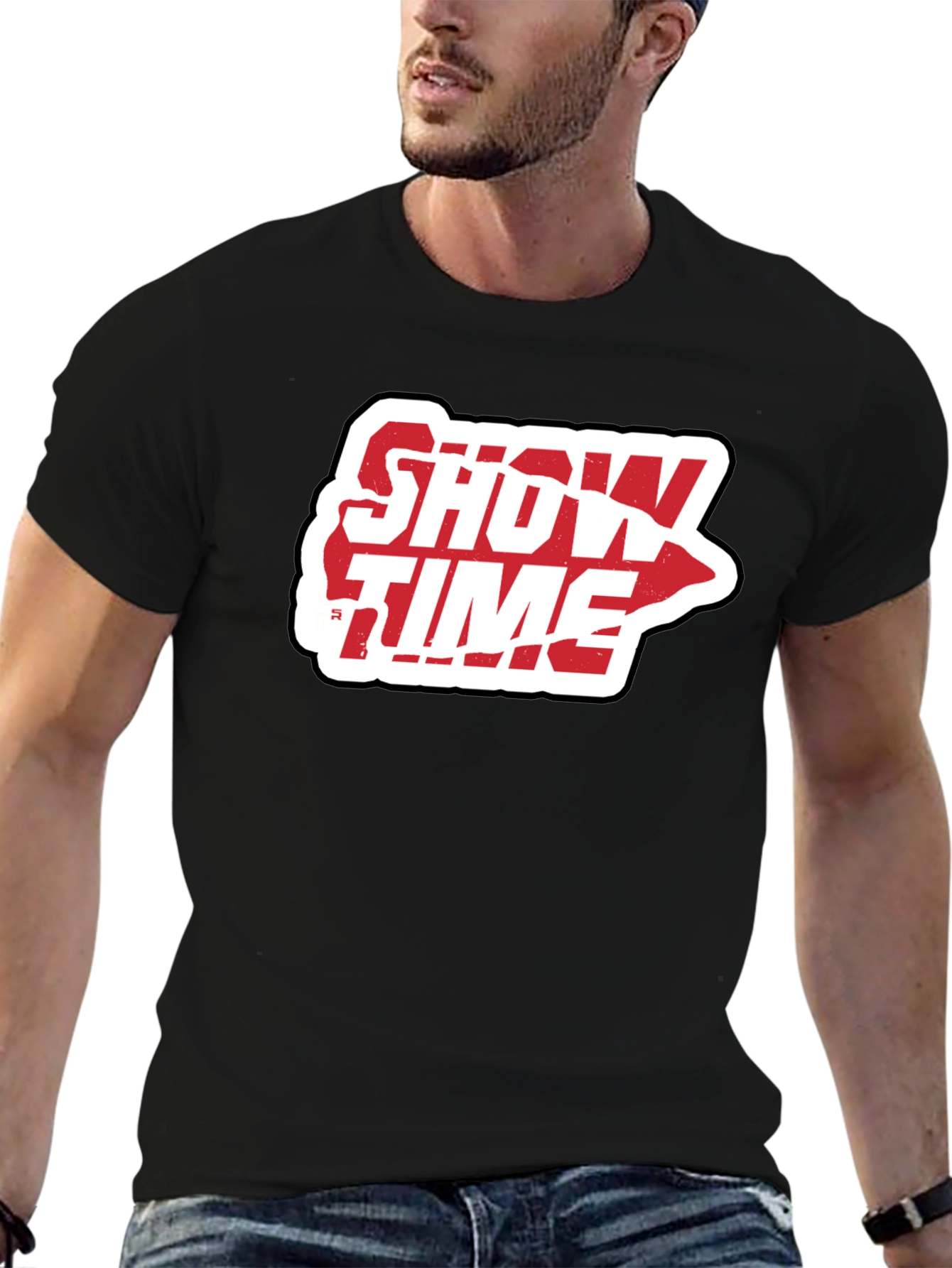 Black Showtime Graphic Tee - Black view 6