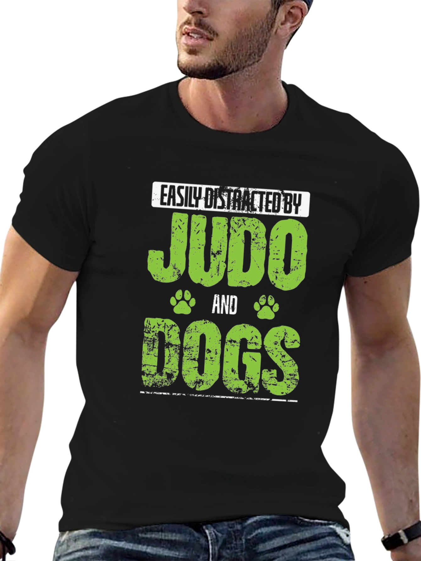 Black Judo and Dogs T-Shirt view 6