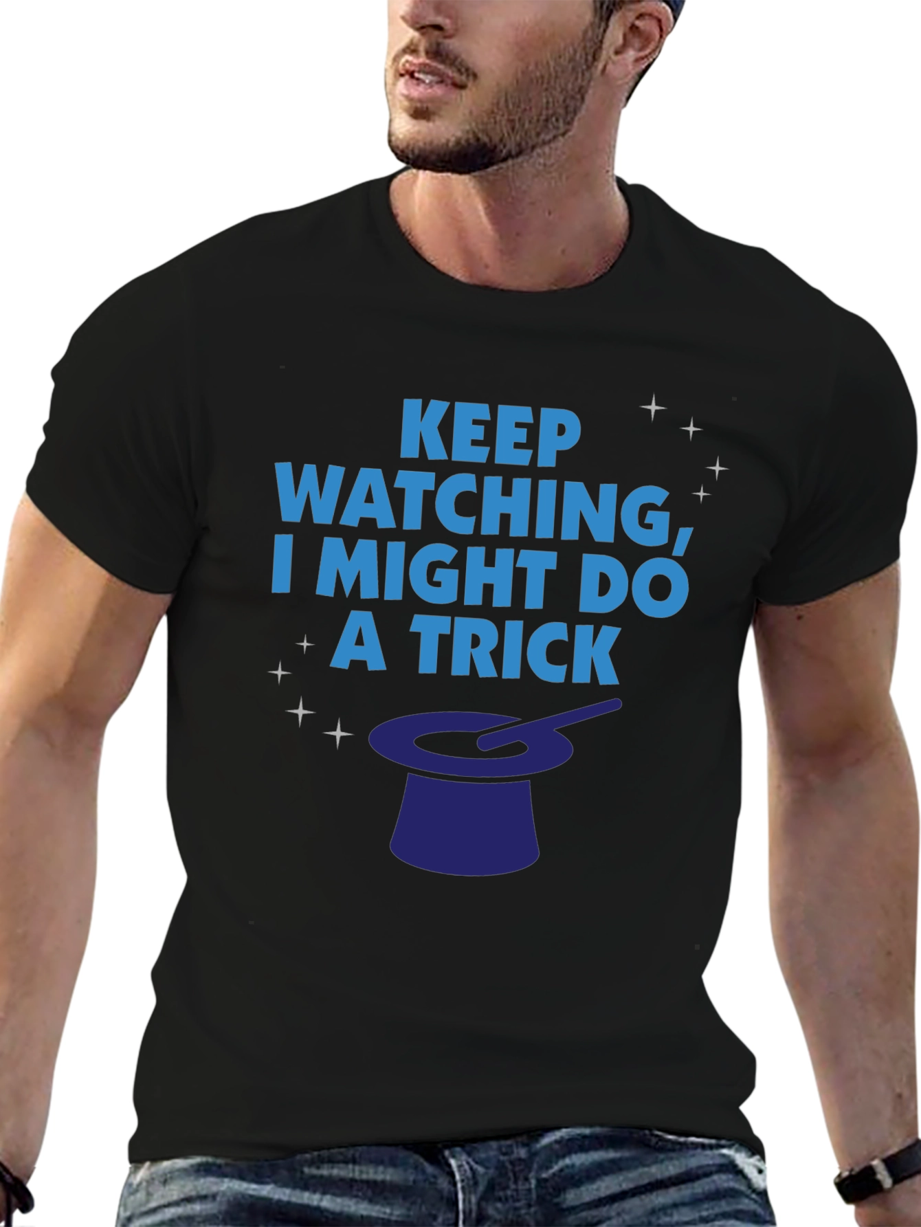 Black Magic Trick T-Shirt - Keep Watching Graphic Tee view 6