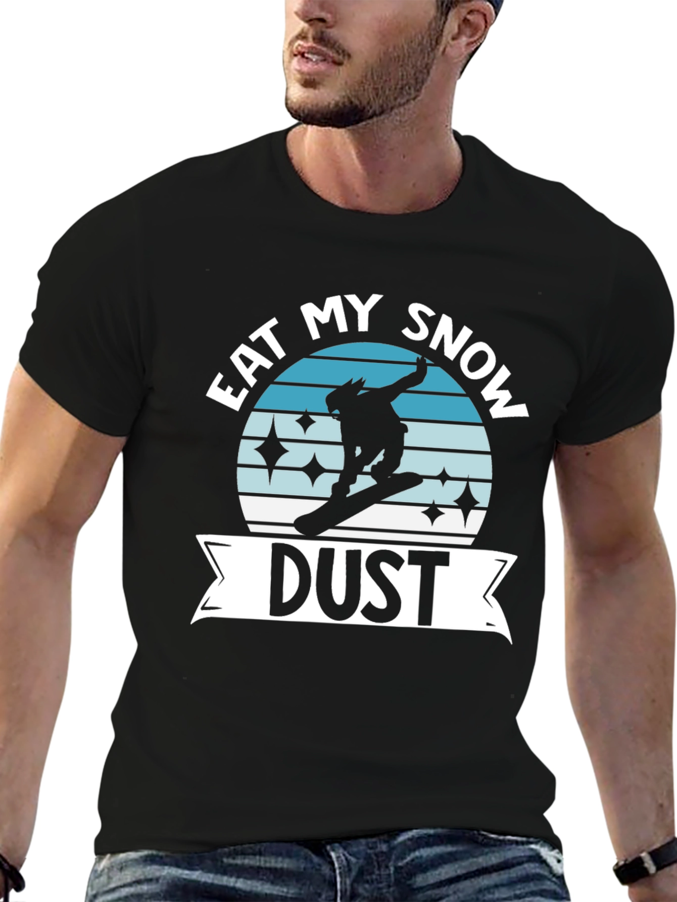Black Eat My Snow Dust Graphic Tee view 6