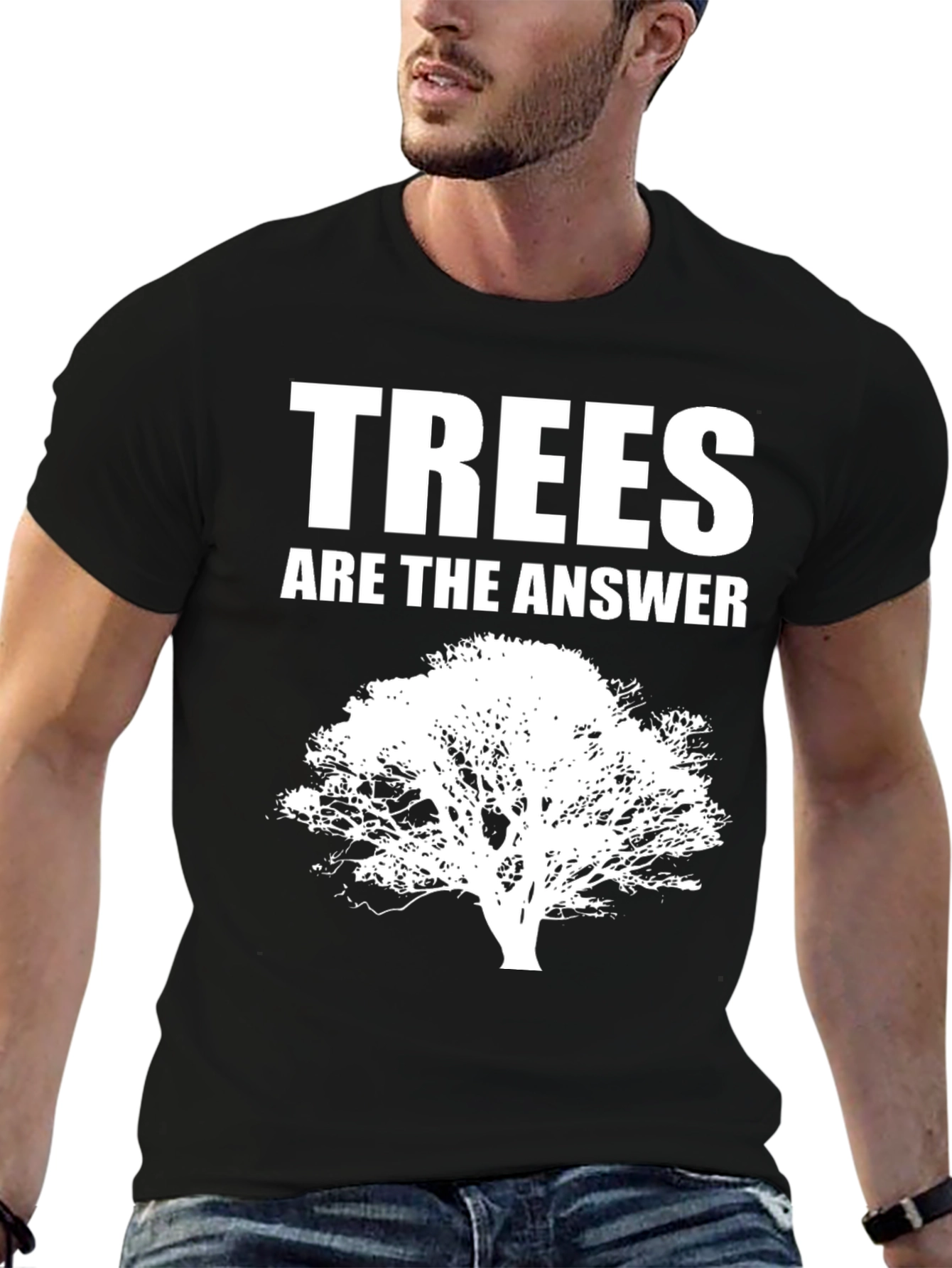 Black Trees Are The Answer - Unisex Graphic Tee view 6