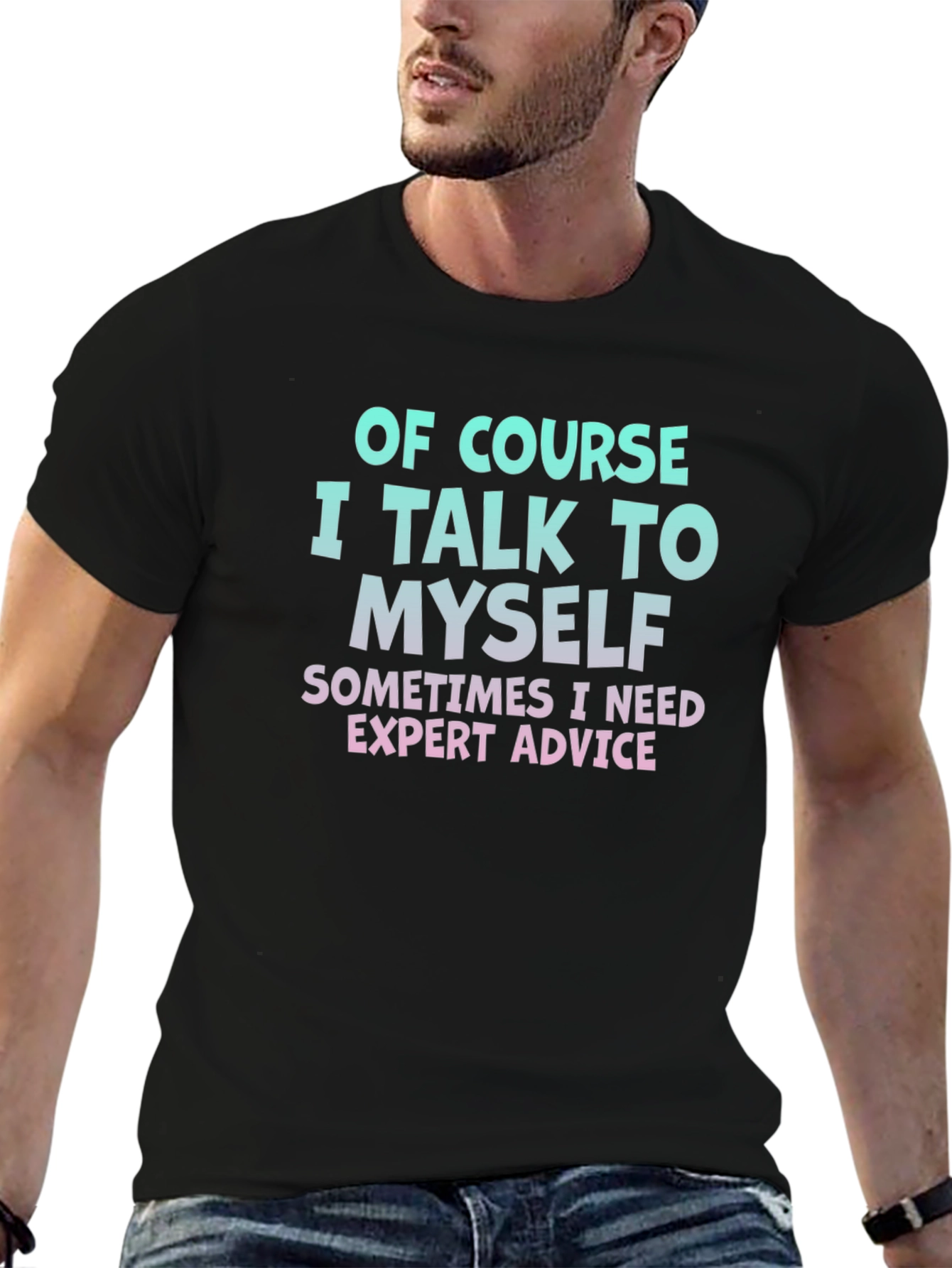 Black Expert Advice T-Shirt view 6