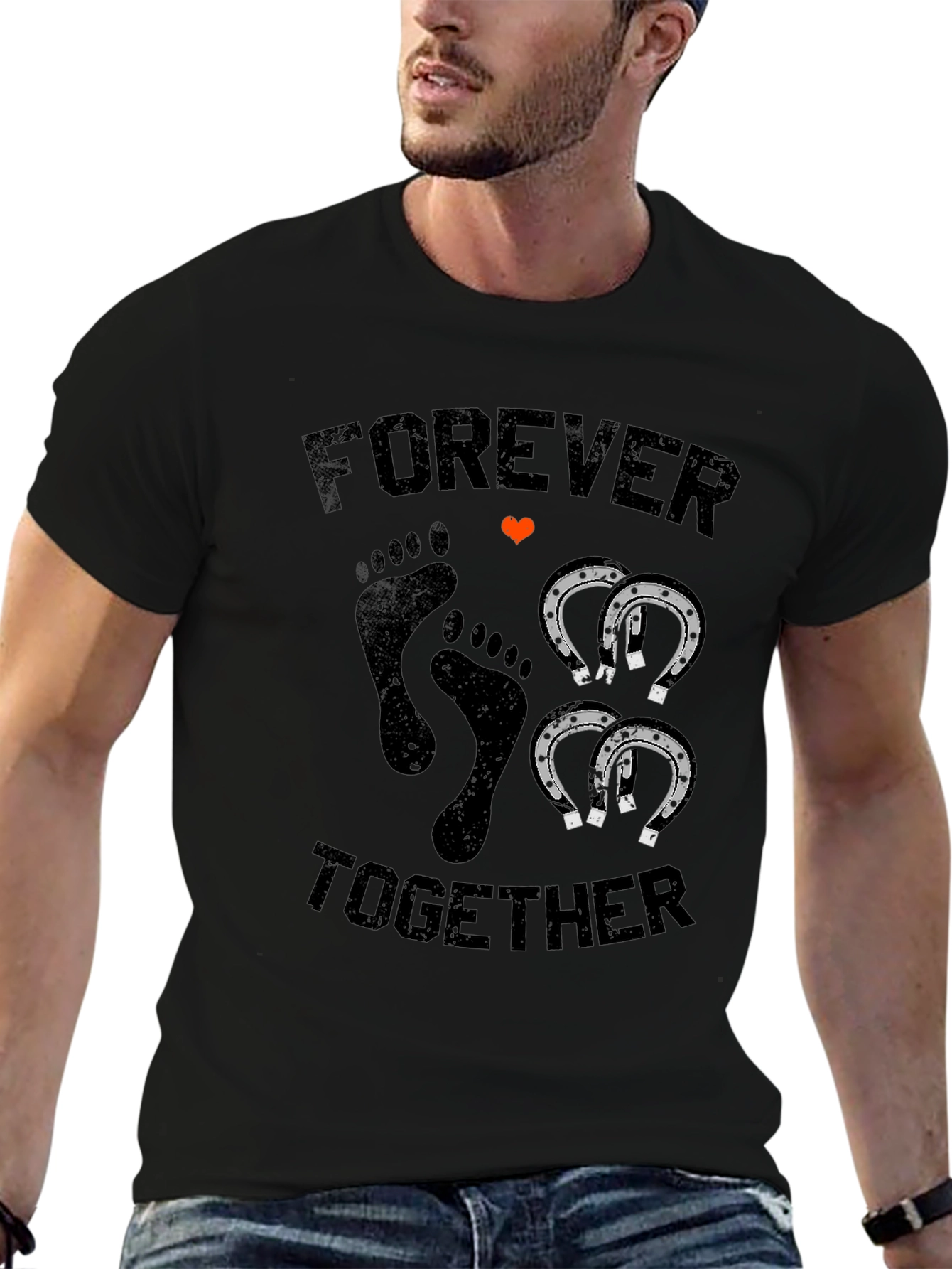 Black Forever Together Graphic Tee view 6