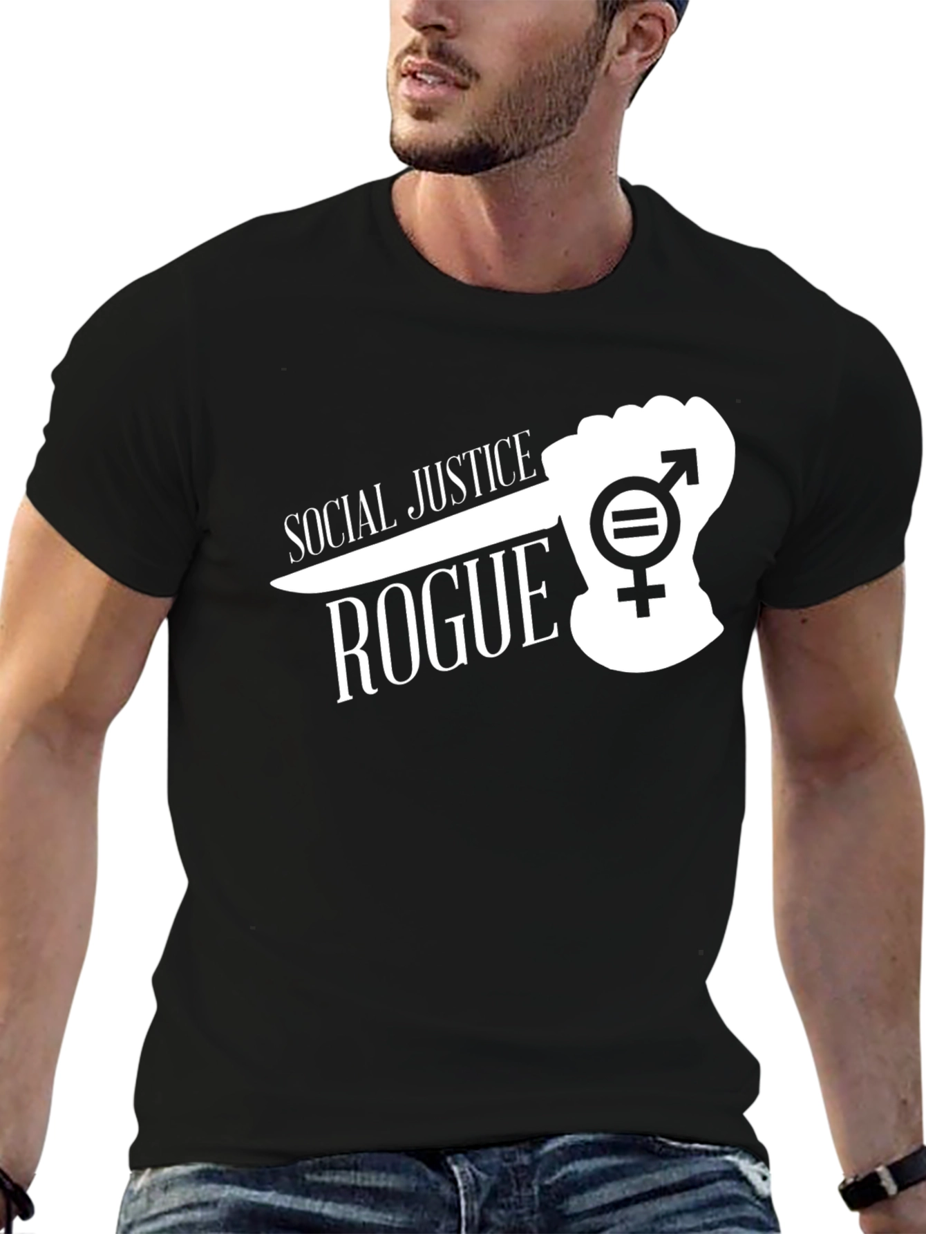 Black Social Justice Rogue T-Shirt Equality Symbol view 6