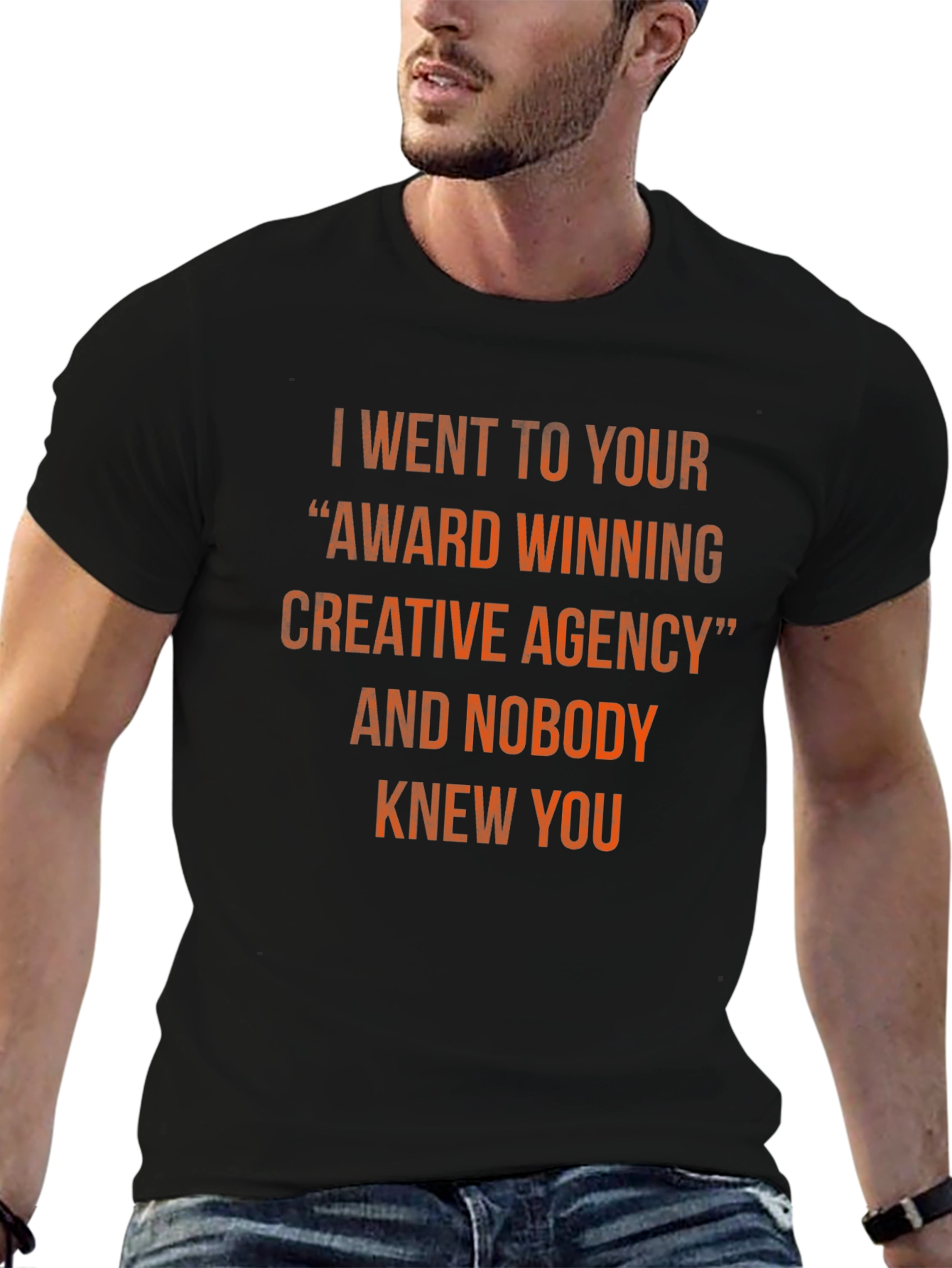 Black Funny Award Winning Agency Graphic Tee view 6