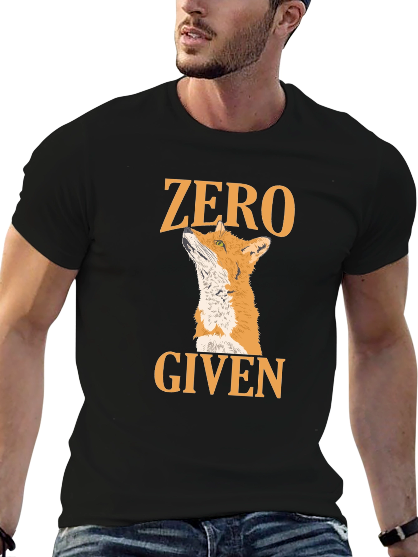 Black Zero Fox Given Black T-Shirt view 6
