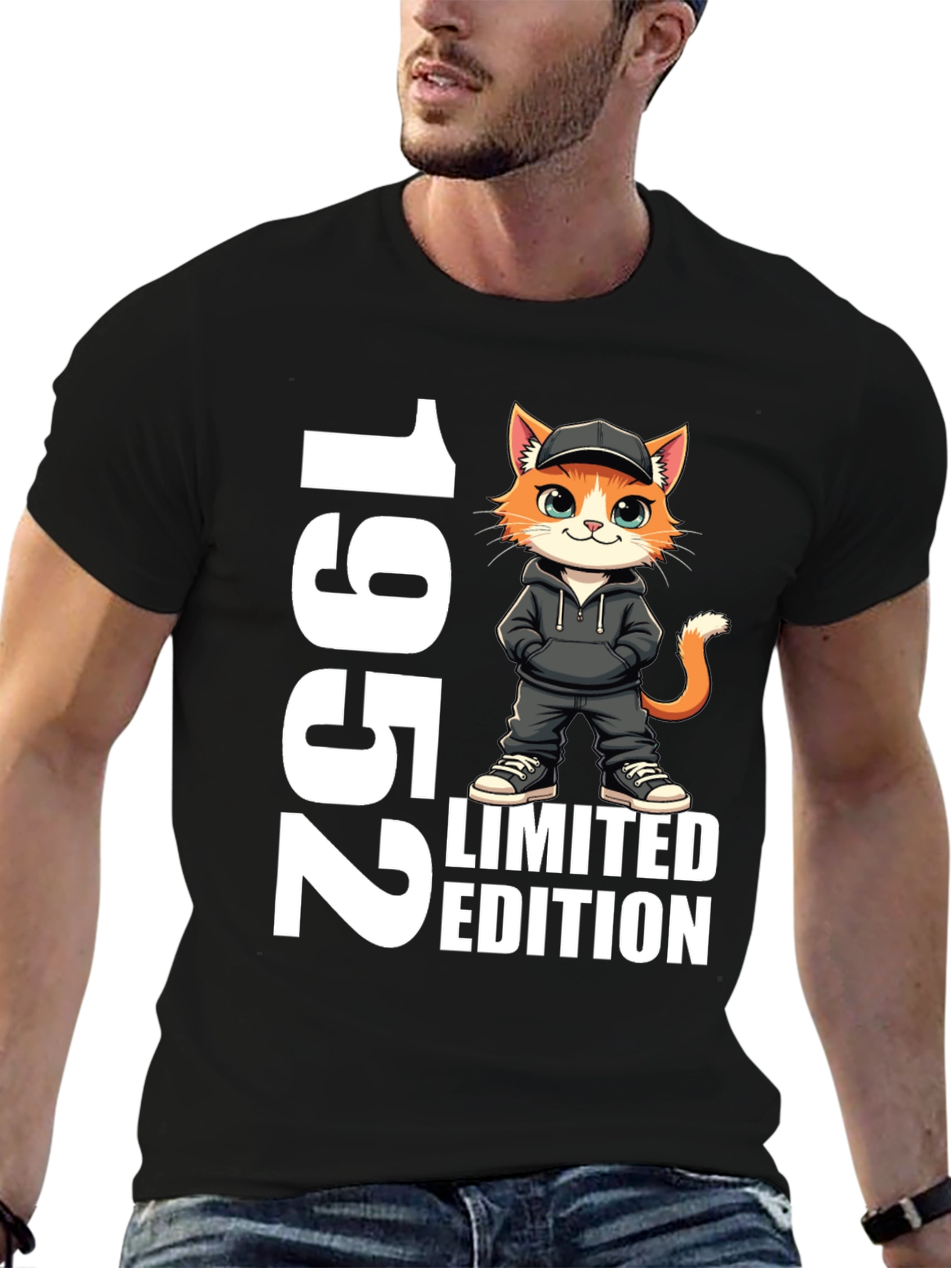Black 1952 Limited Edition Cat T-Shirt view 6