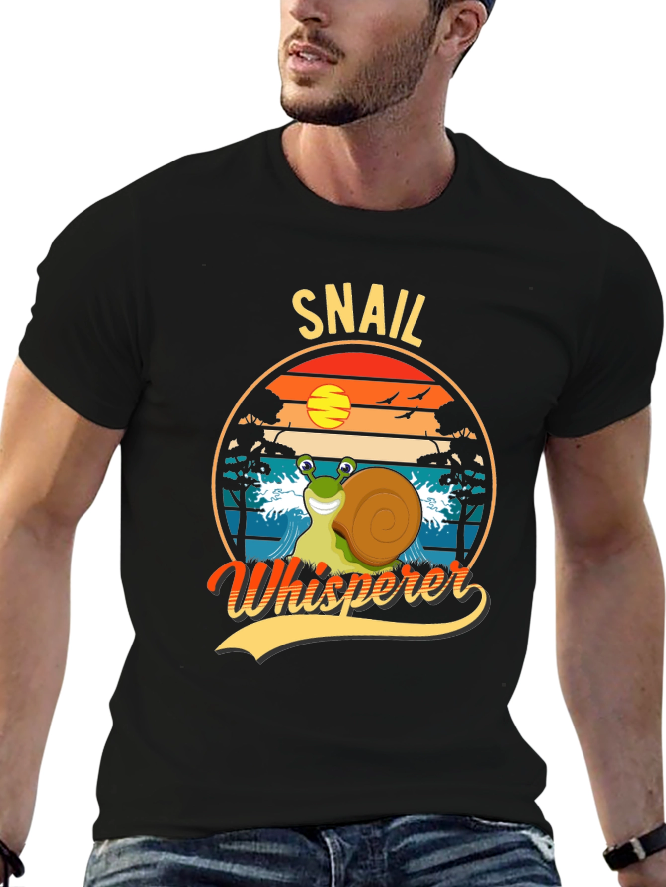 Black Snail Whisperer Graphic Tee view 6