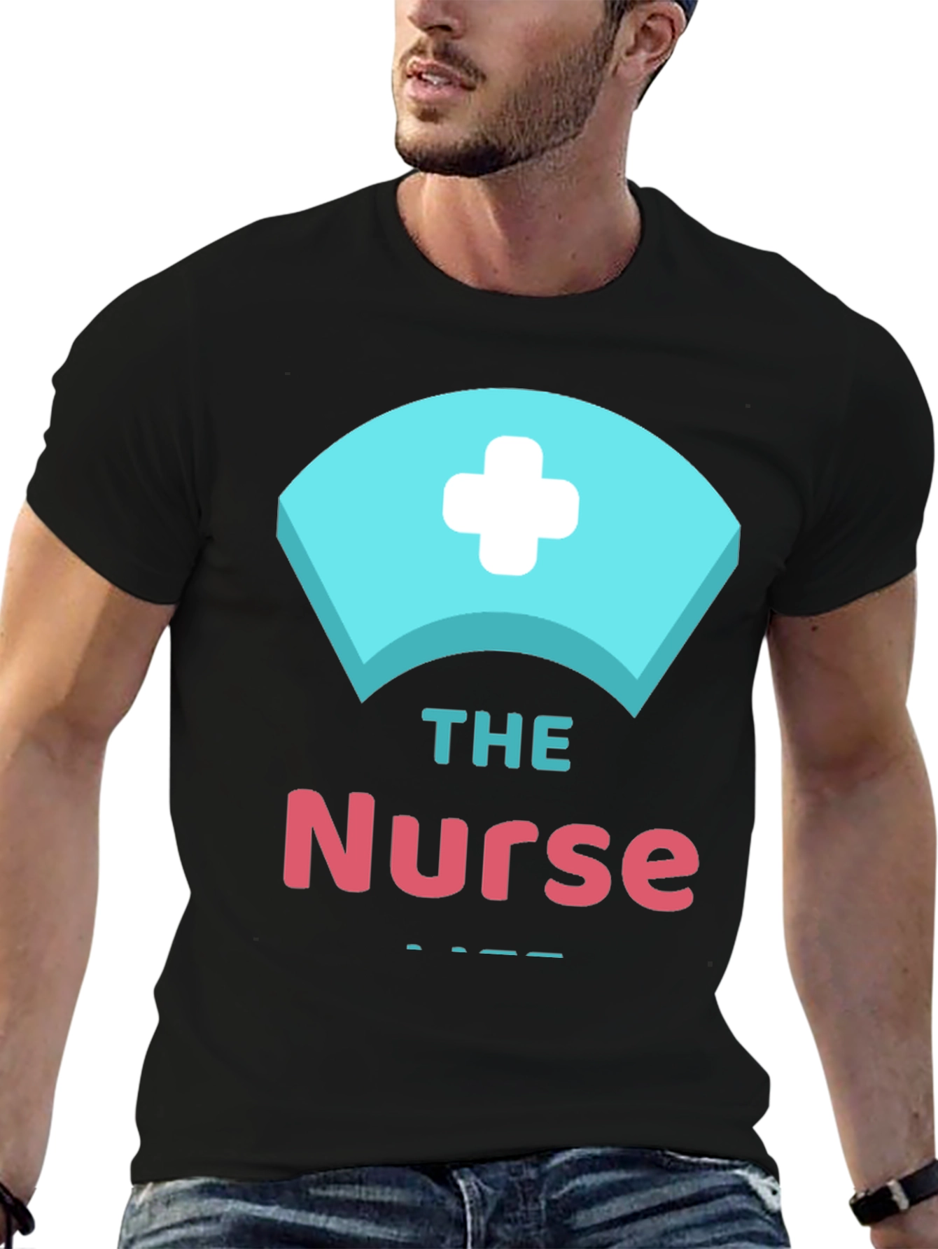 Black The Nurse Graphic Tee - Medical Apparel view 6