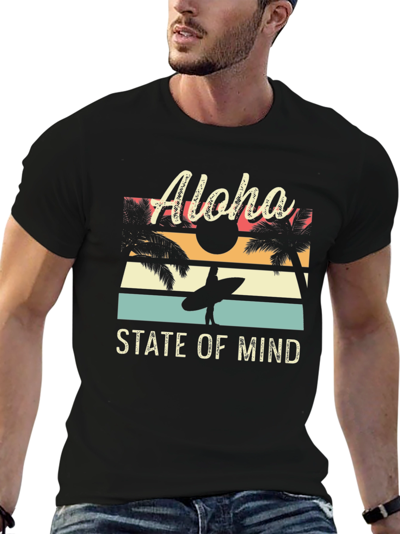 Black Aloha State of Mind T-Shirt view 6