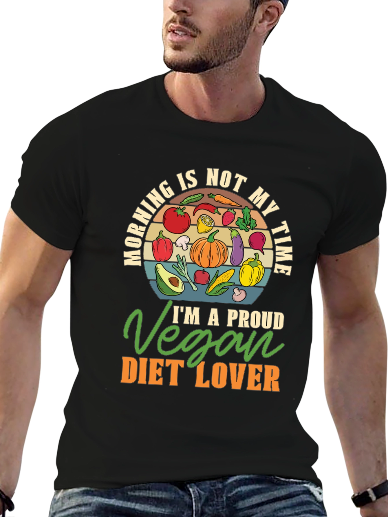 Vegan Diet Lover T-Shirt - Morning Not My Time - 6