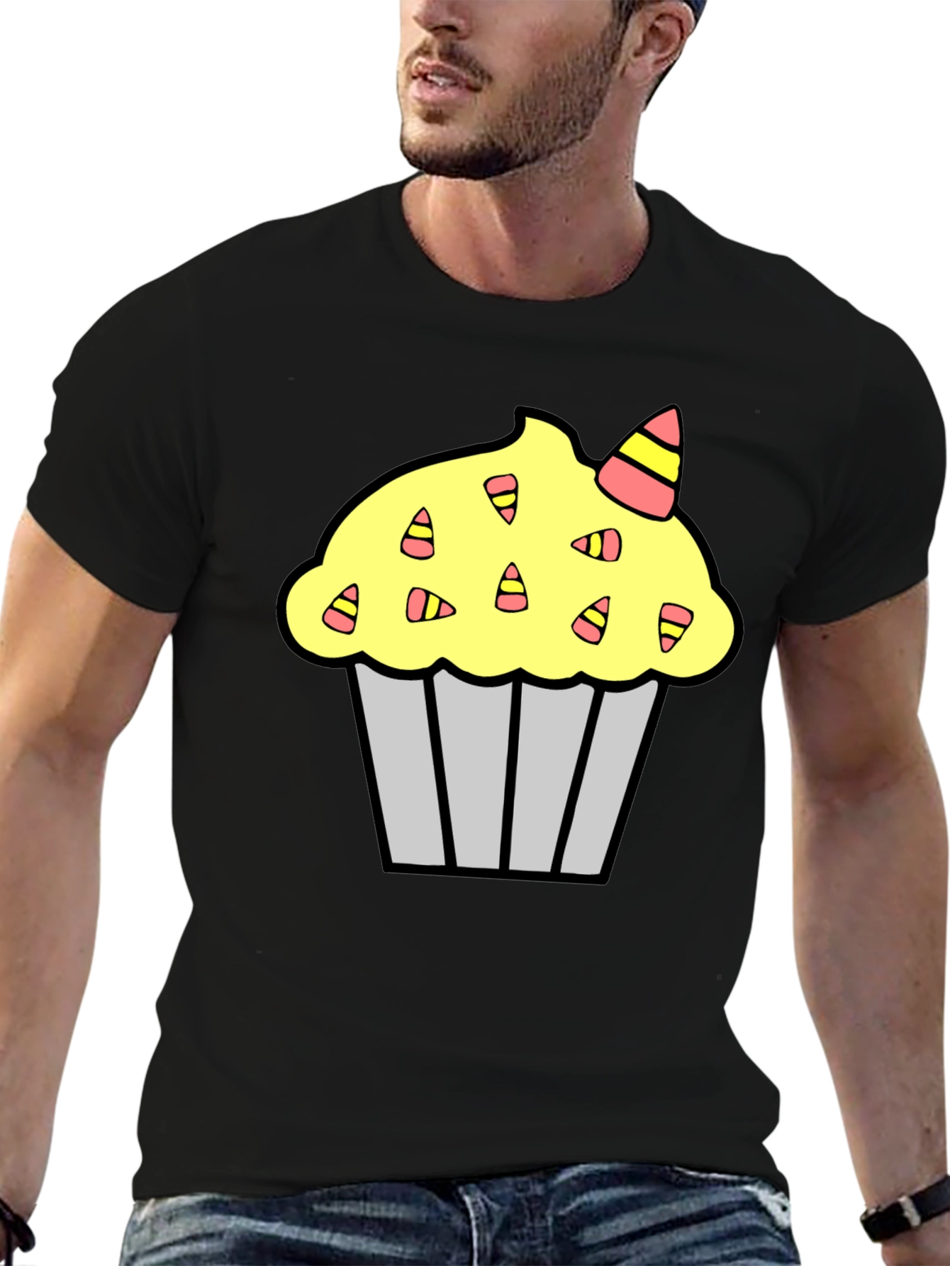 Black Cupcake Graphic T-Shirt view 6