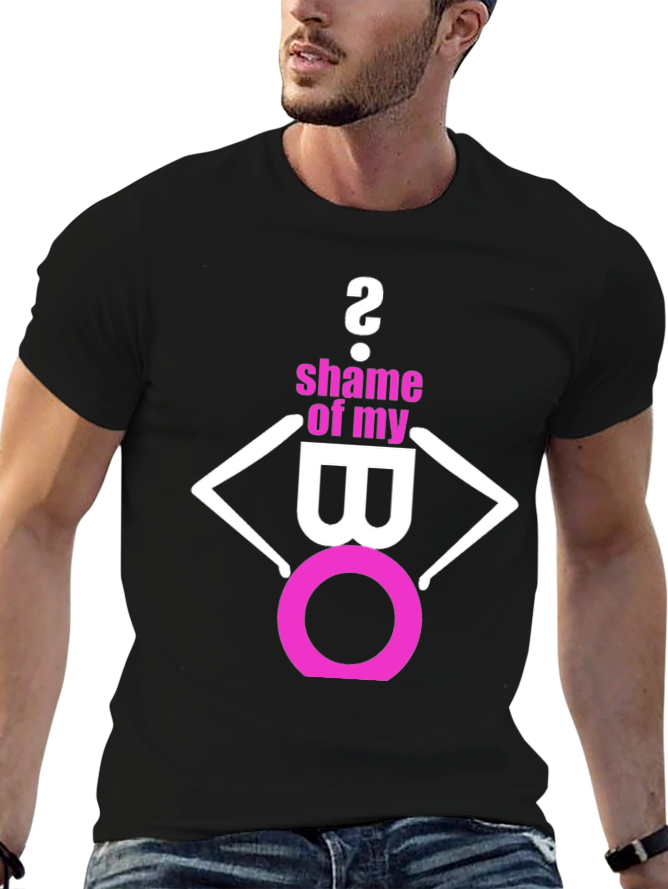 Black Shame of My BO Graphic T-Shirt view 6