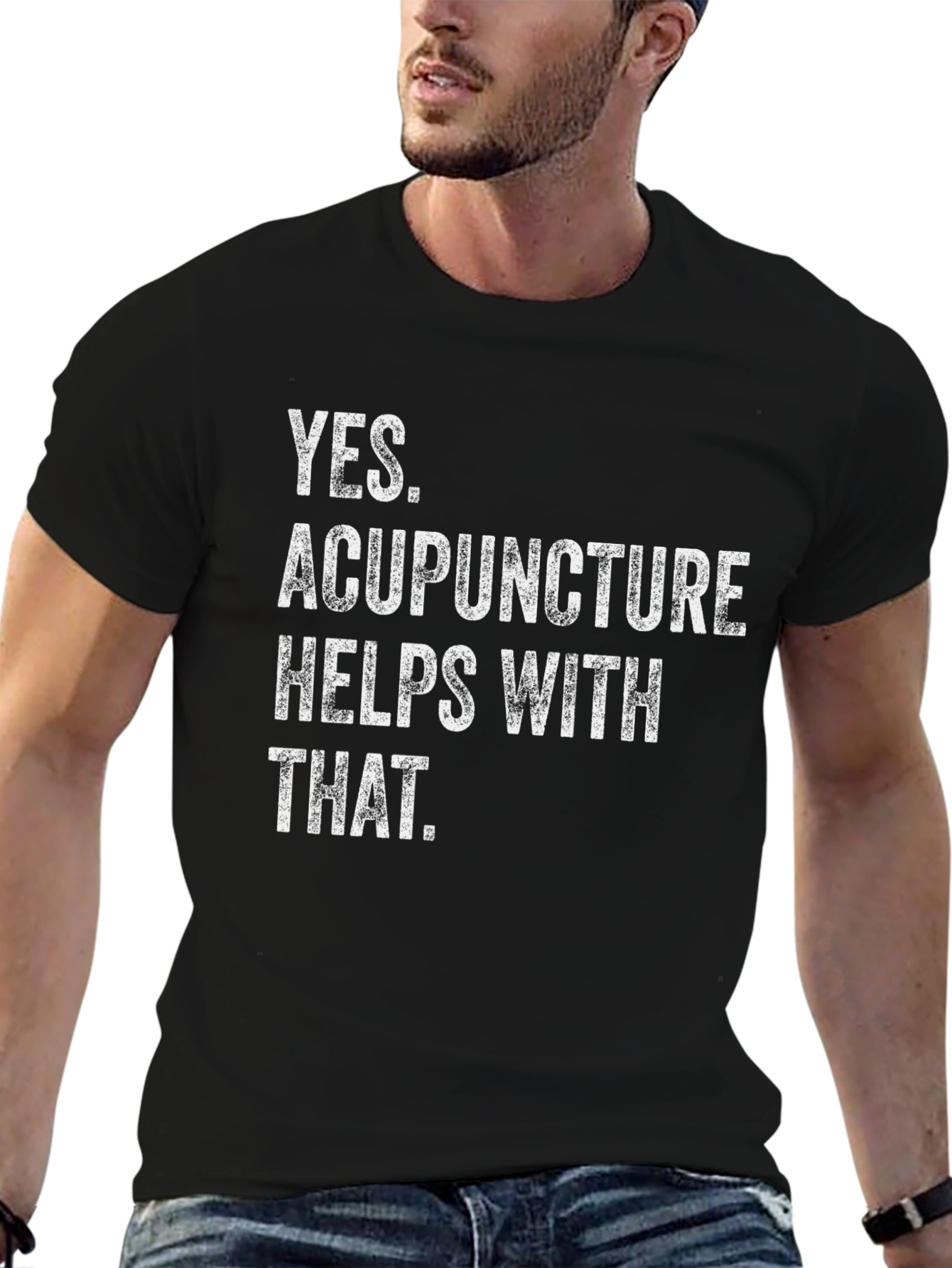 Black Acupuncture Helps With That T-Shirt view 6