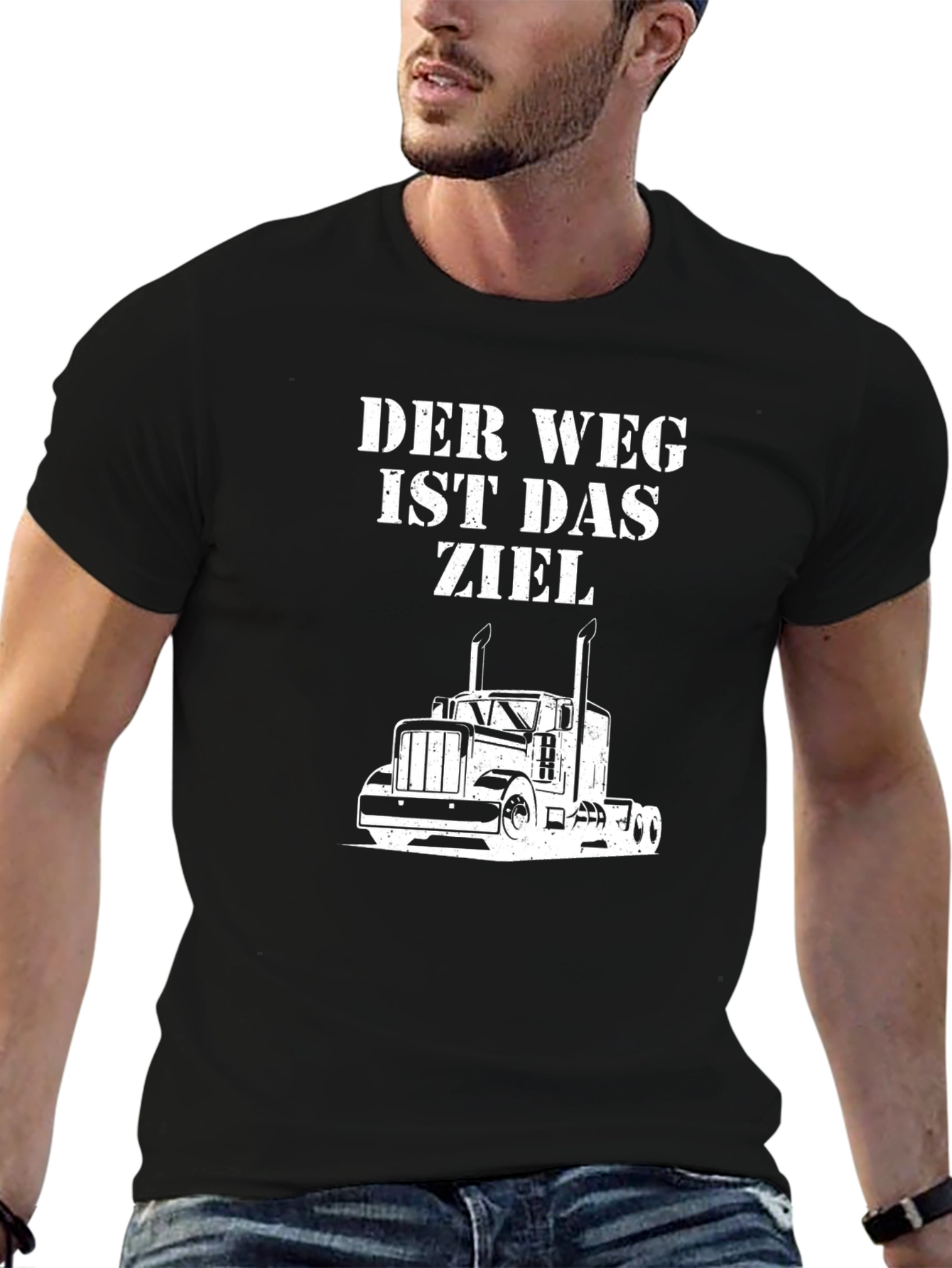Black Der Weg T-Shirt: Trucker's Philosophy view 6