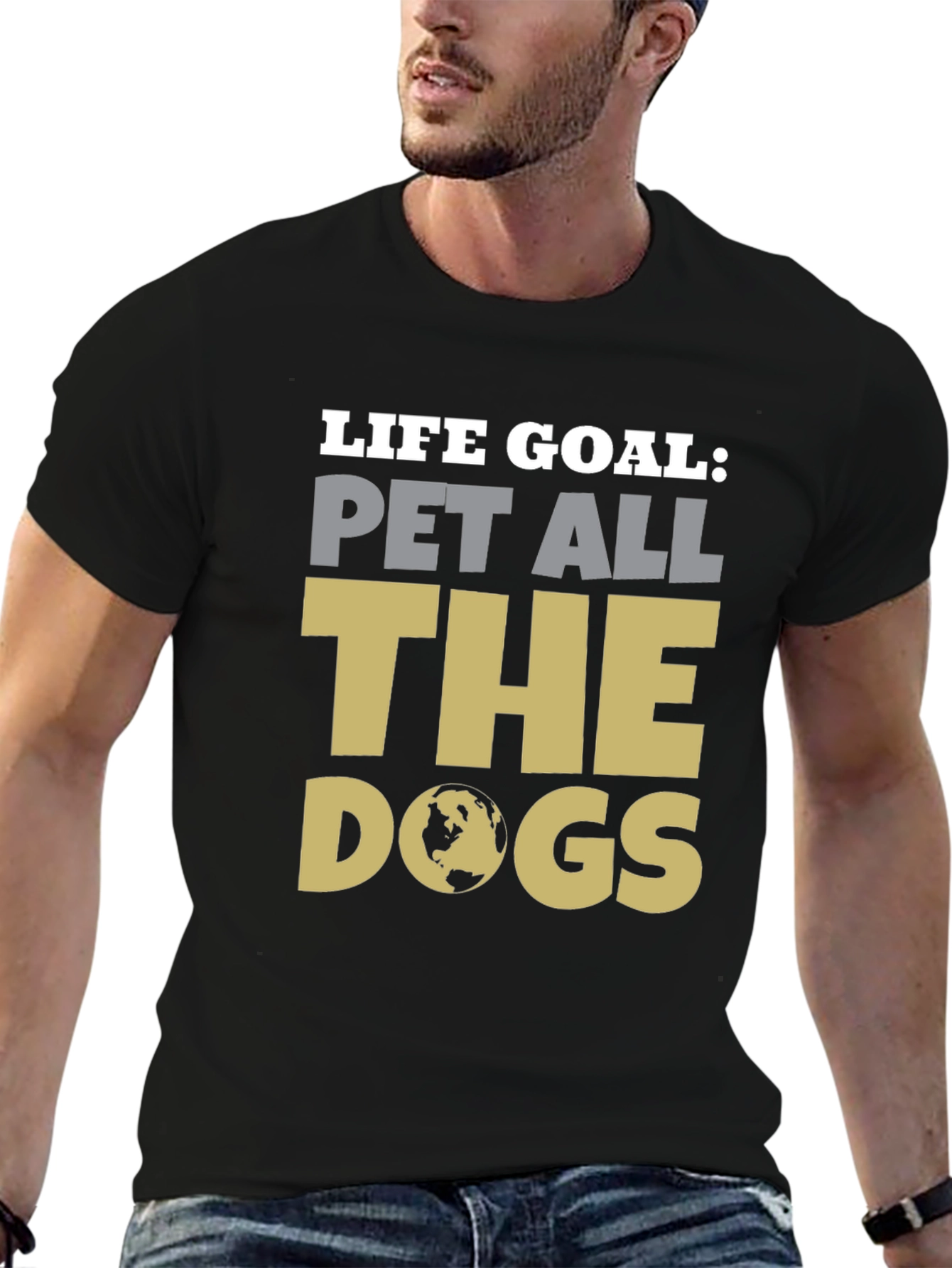 Black Life Goal Pet All the Dogs Graphic Tee view 6
