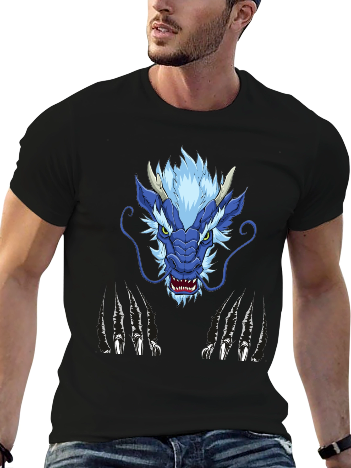 Black Dragon Graphic Tee - Unleash Your Inner Beast! view 6