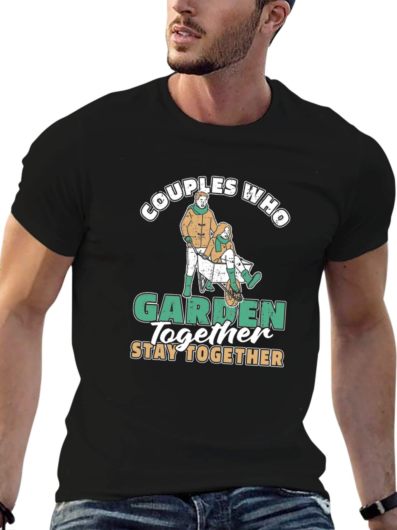 Black Couples Who Garden Together T-Shirt view 6