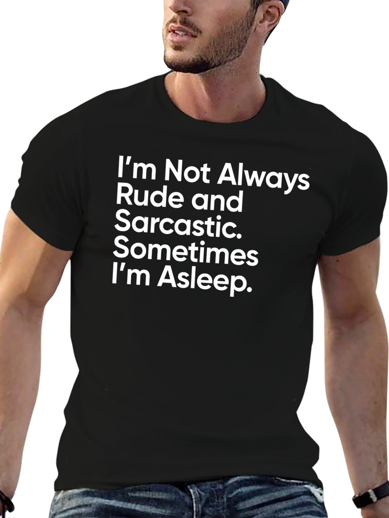 Black Funny Sarcastic Humor T-Shirt view 6