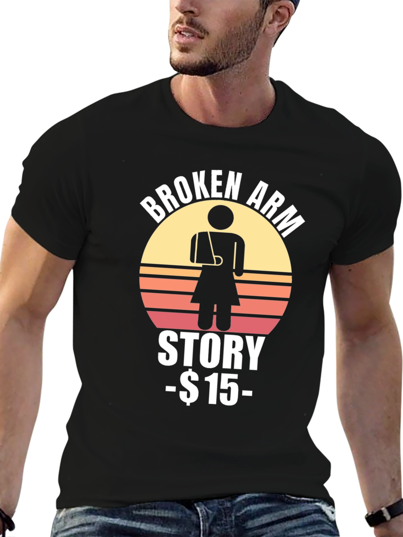 Black Broken Arm Story T-Shirt - $15 view 6