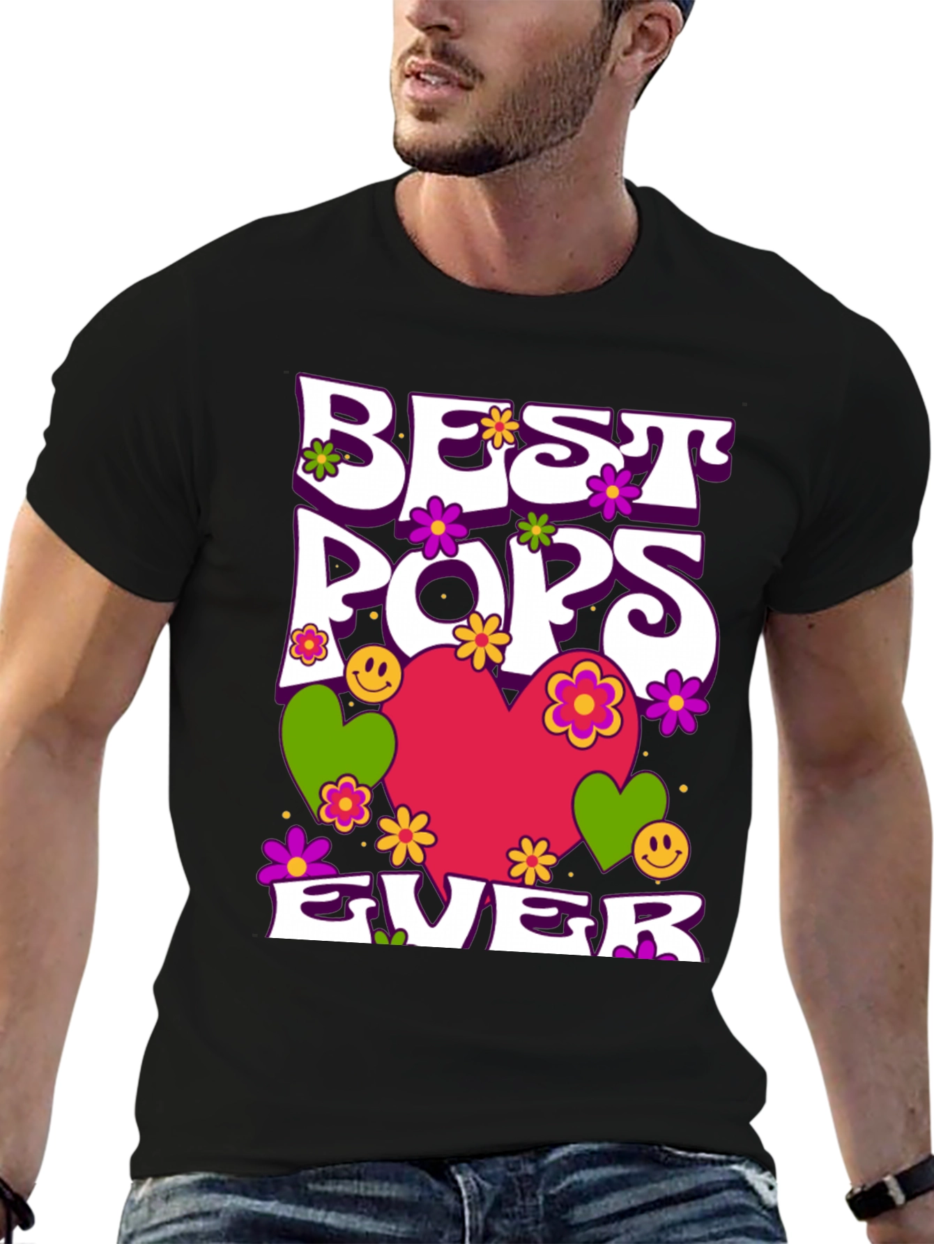 Black Best Pops Ever Graphic T-Shirt view 6