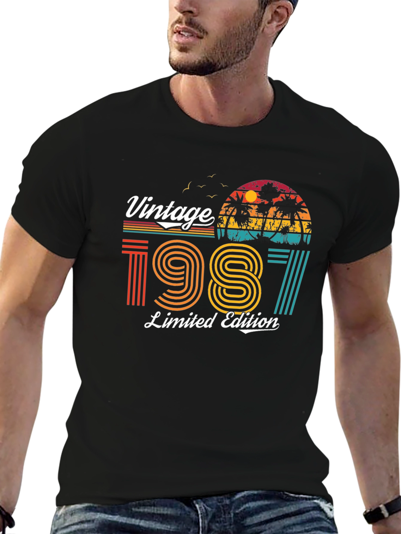 Black Vintage 1987 Limited Edition T-Shirt view 6