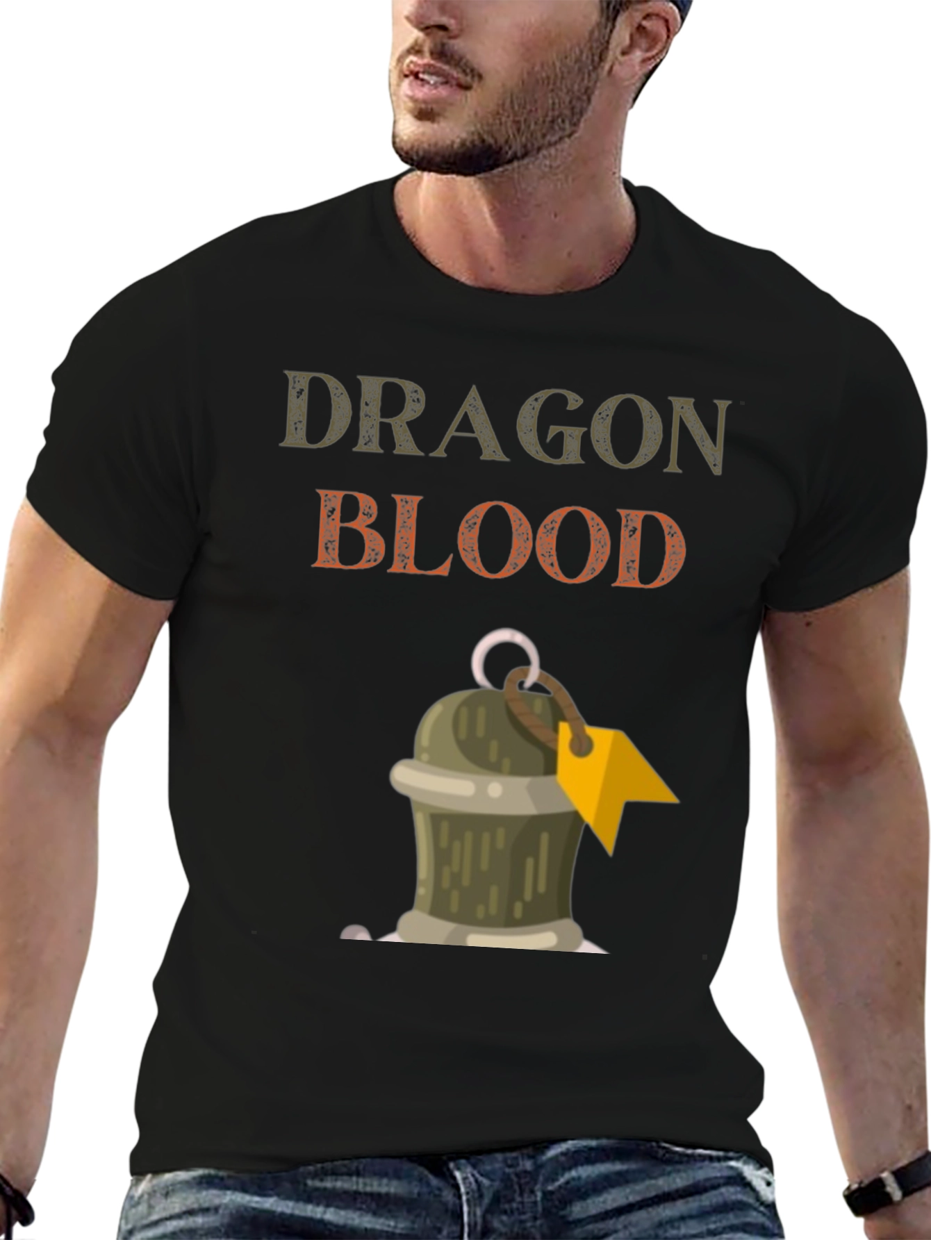 Black Dragon Blood Graphic T-Shirt view 6