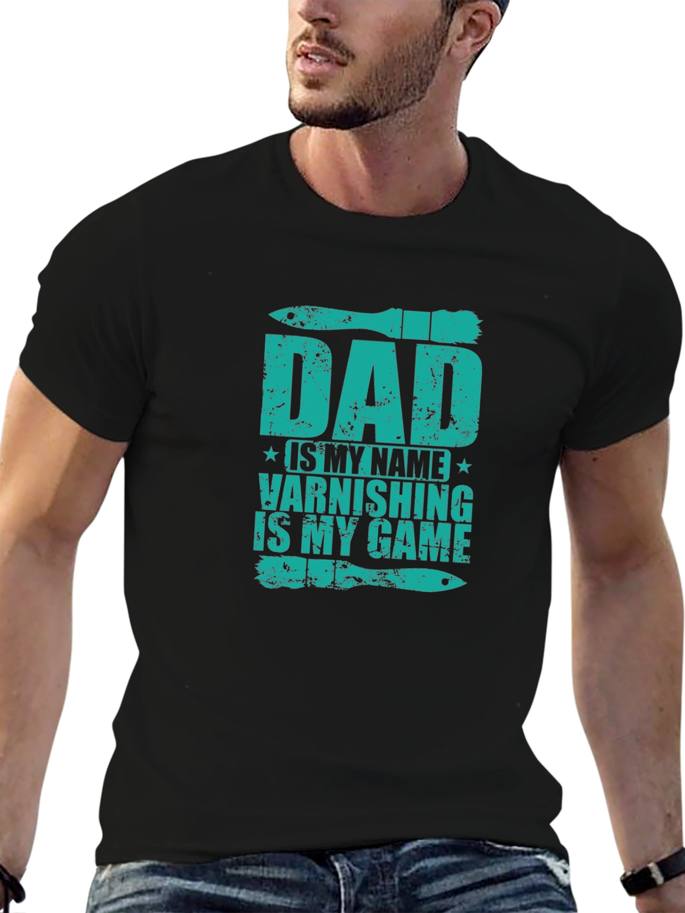 Dad Varnishing is My Game Graphic Tee - 6