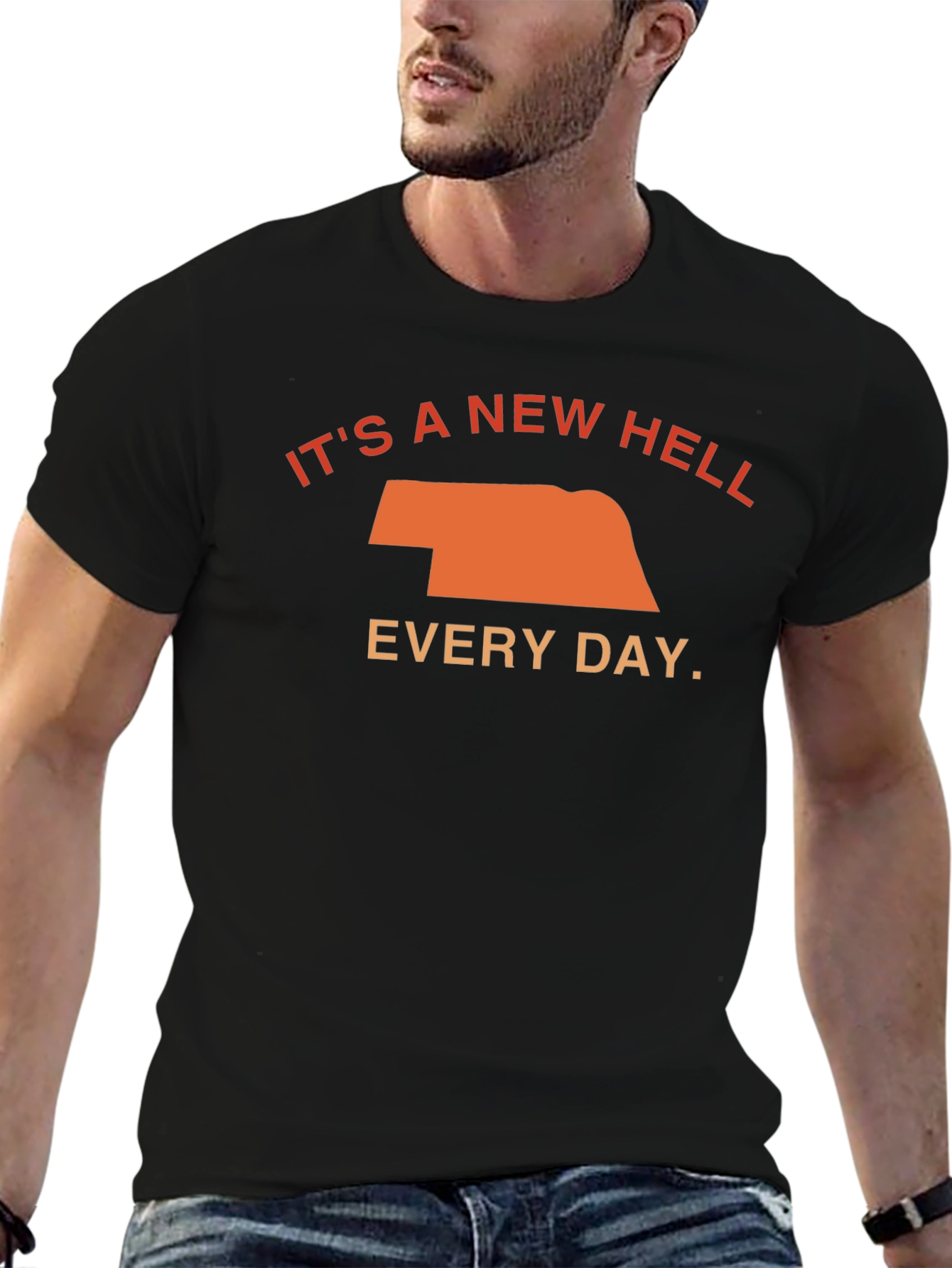 Black It's a New Hell Every Day T-Shirt view 6