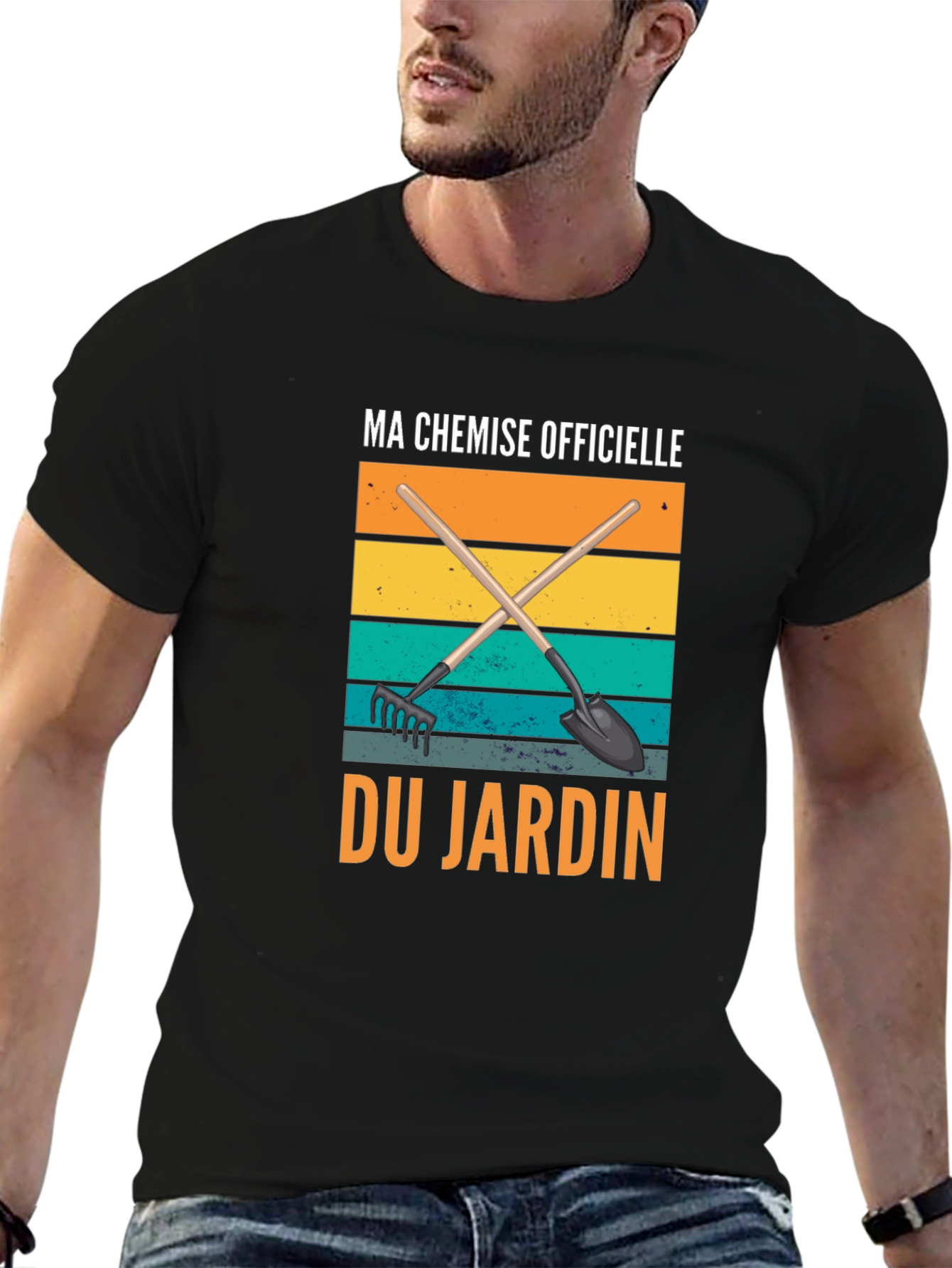 Black Ma Chemise Officielle du Jardin T-Shirt view 6