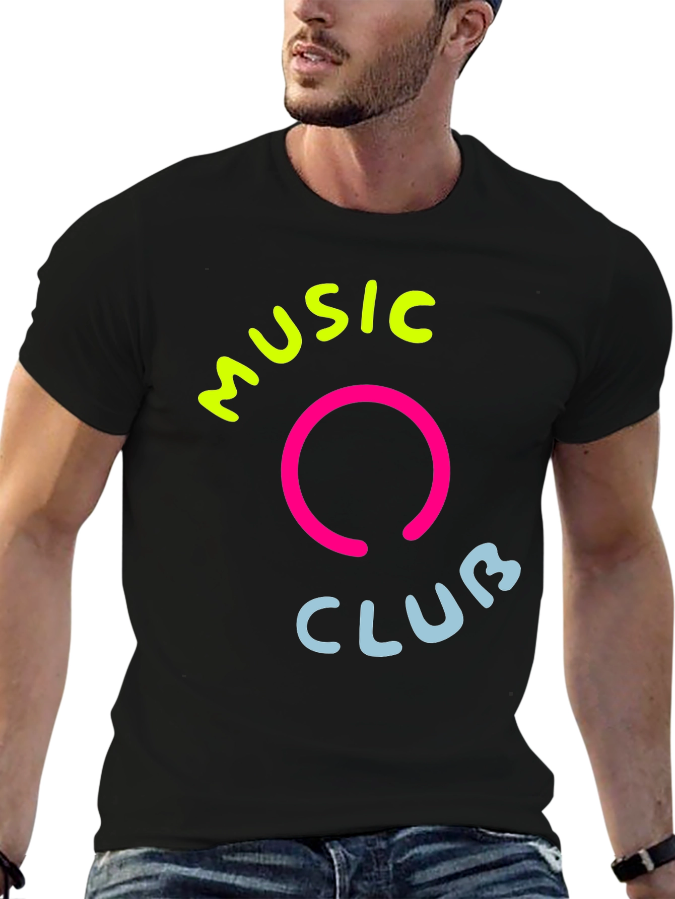 Black Music Club Graphic T-Shirt view 6
