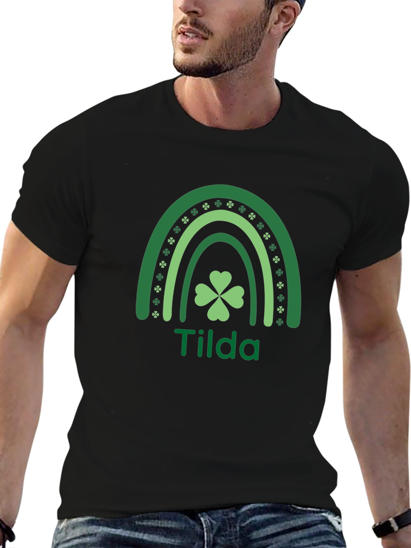 Tilda St. Patrick's Day Clover Rainbow T-Shirt - 6