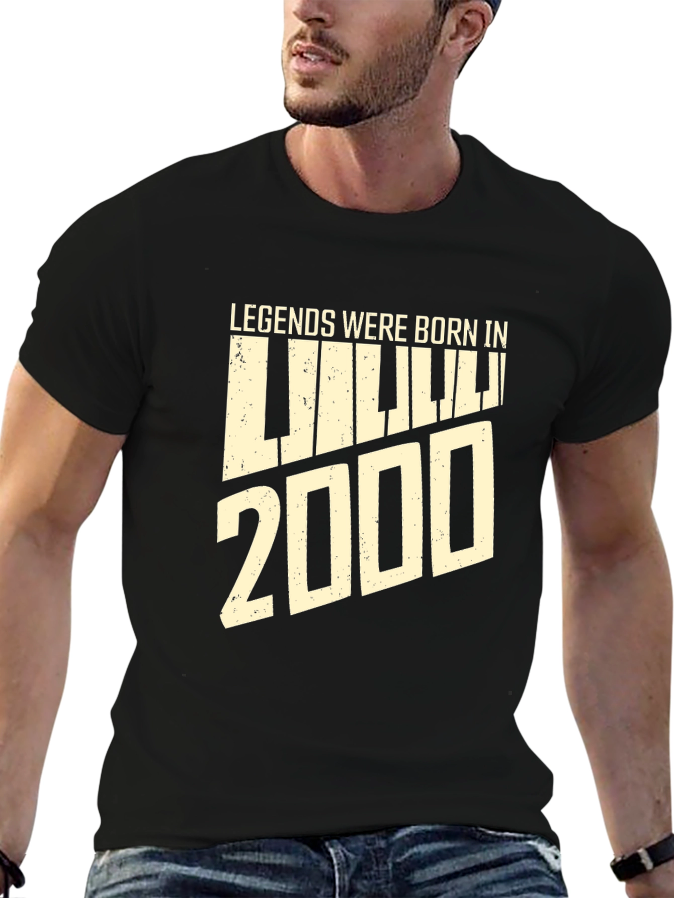 Black Legends Born in 2000 Graphic T-Shirt view 6