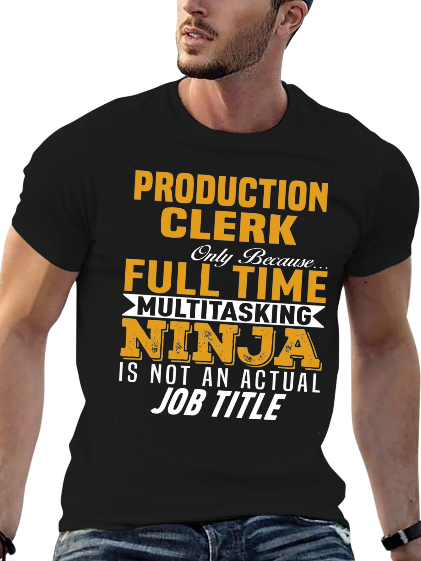 Production Clerk T-Shirt - Full Time Ninja! - 6