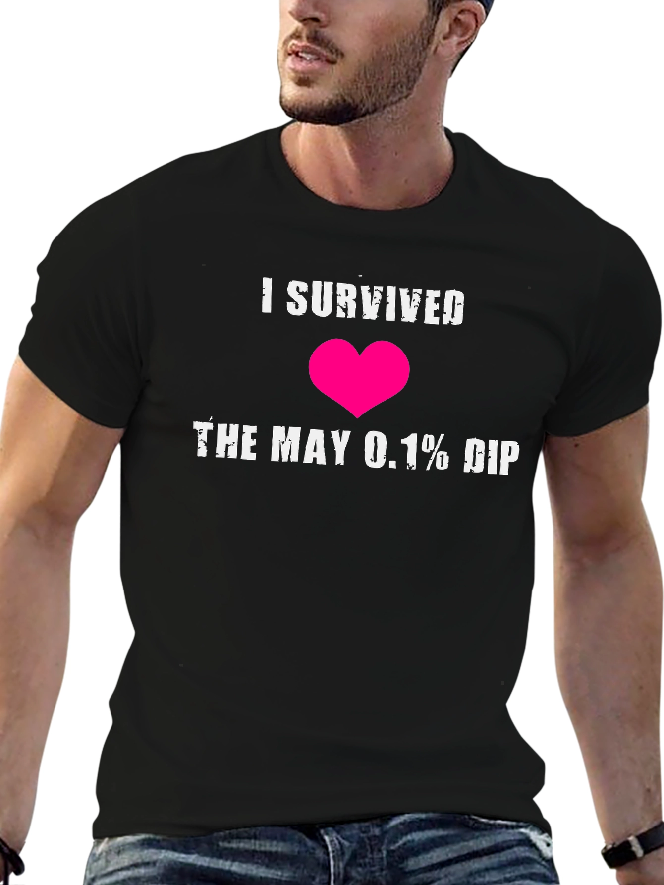 Black I Survived the May 0.1% DIP Graphic T-Shirt view 6