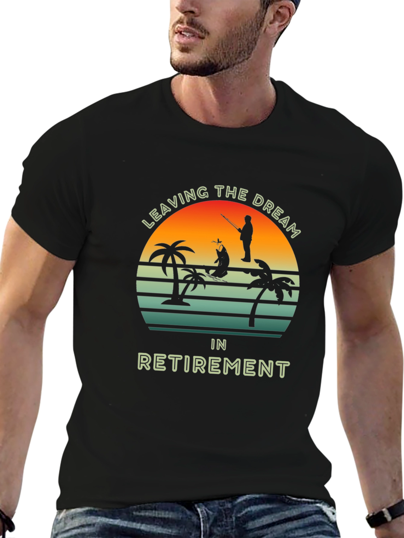 Black Leaving The Dream In Retirement T-Shirt view 6
