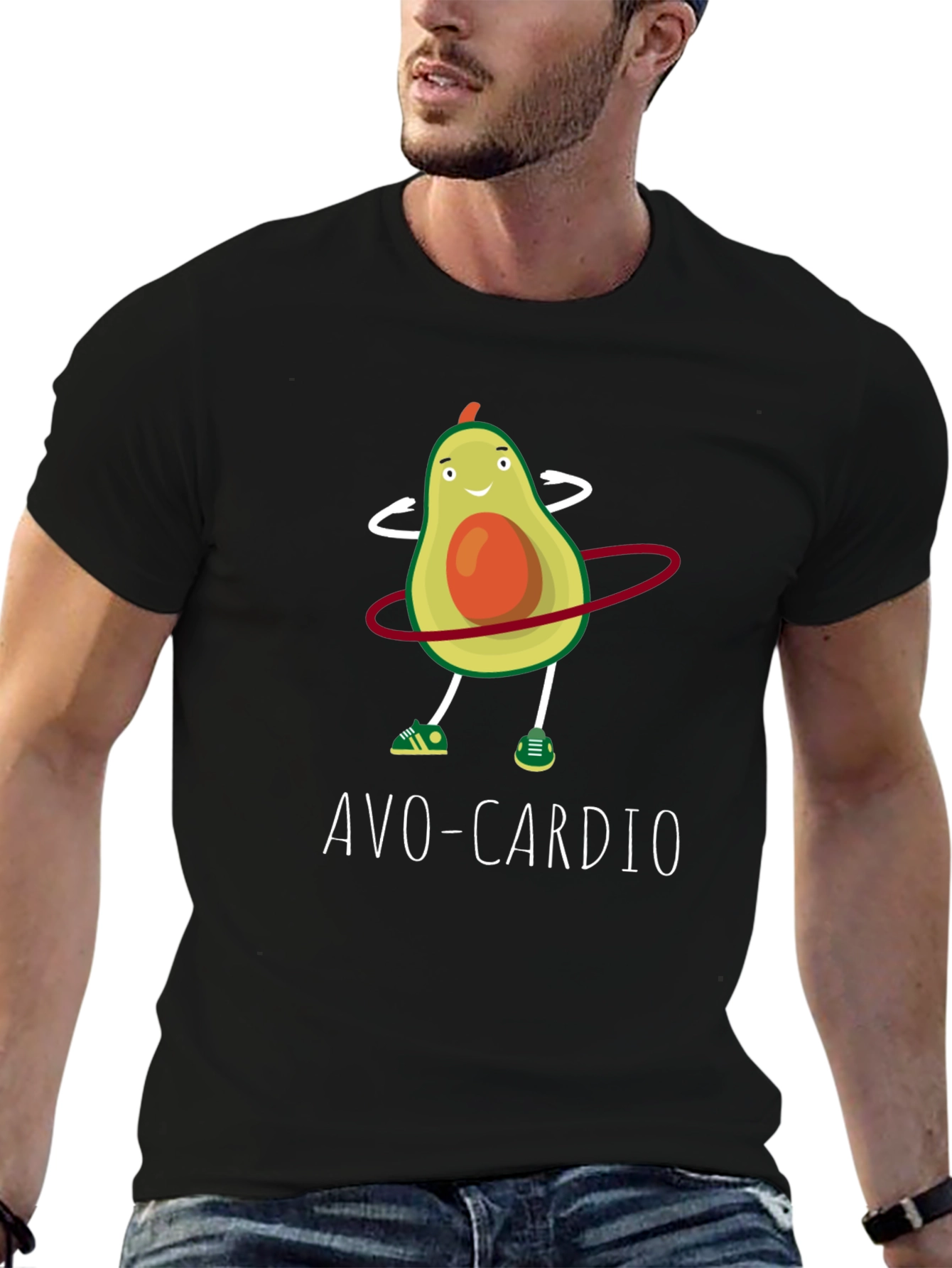 Black Avo-Cardio Graphic T-Shirt view 6