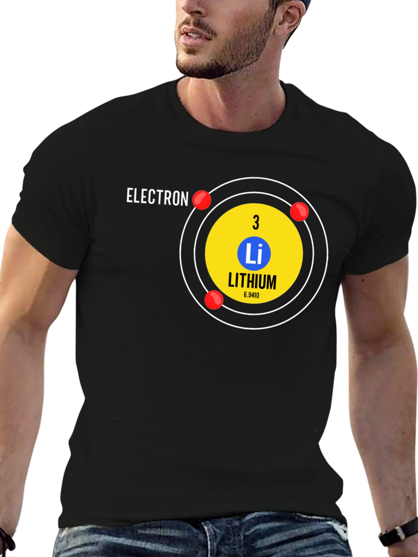 Lithium Atom T-Shirt - Science Geek Tee - 6