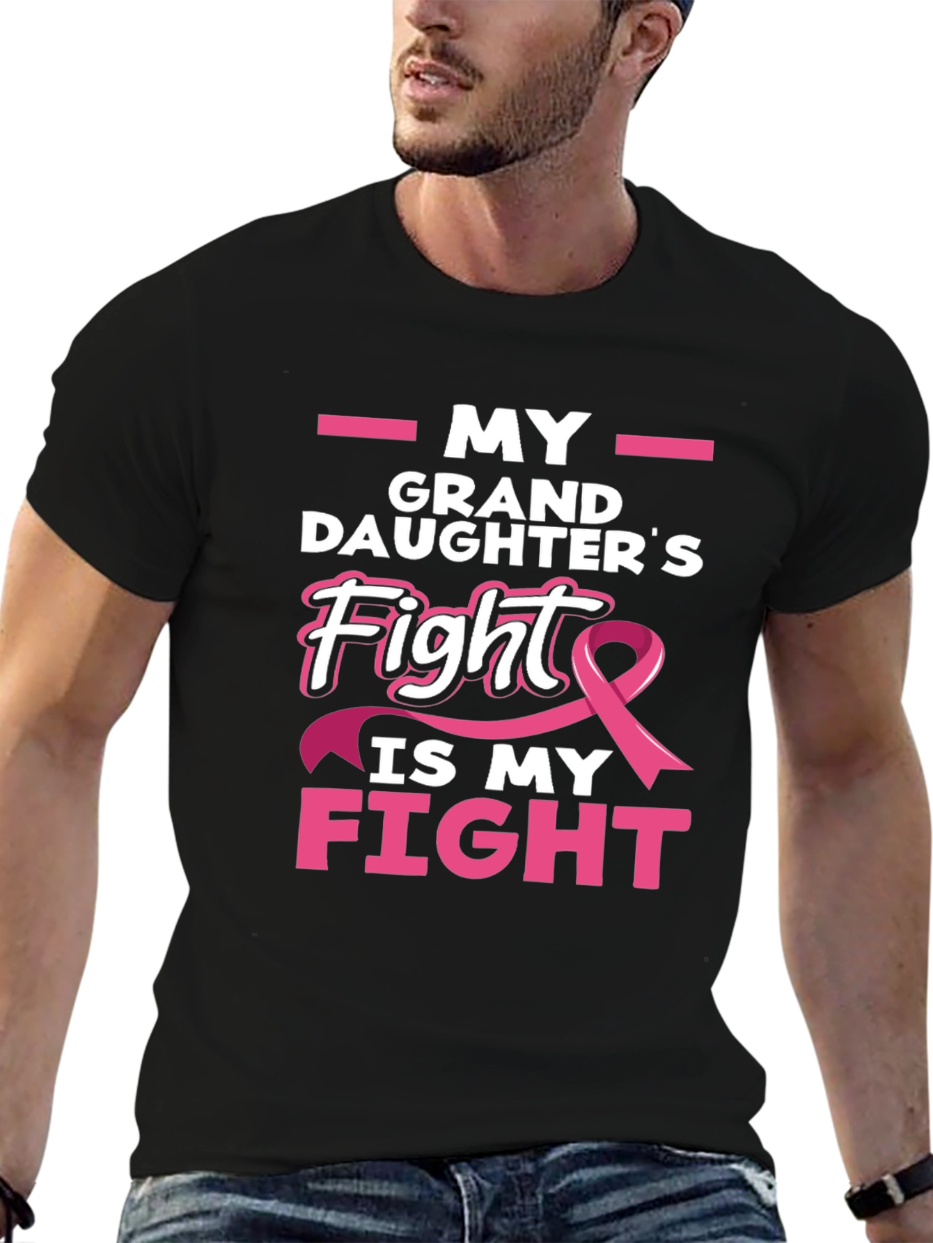 Black Granddaughter's Fight Is My Fight T-Shirt view 6