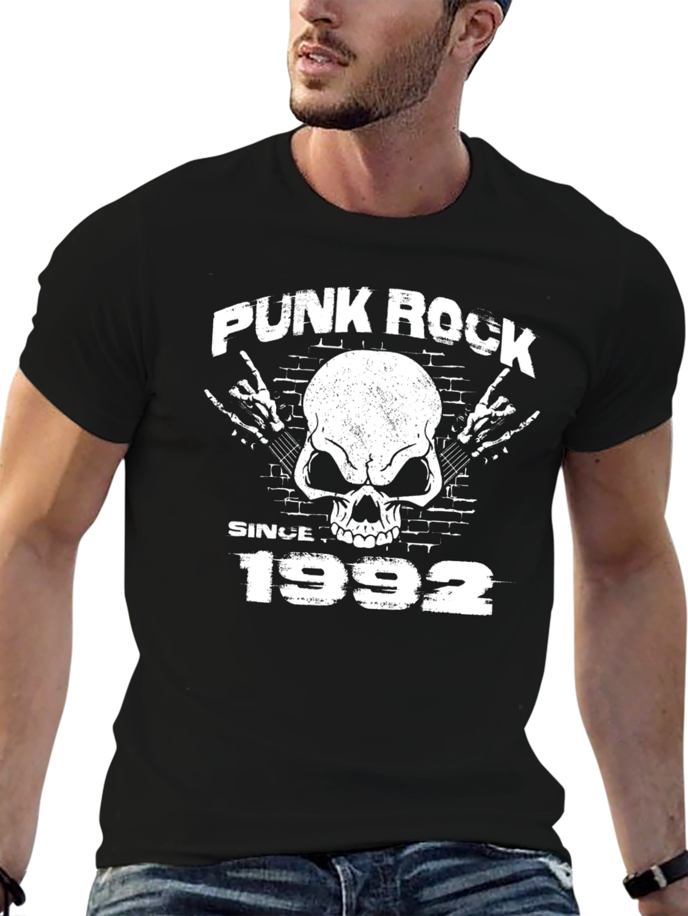 Black Punk Rock Since 1992 T-Shirt view 6