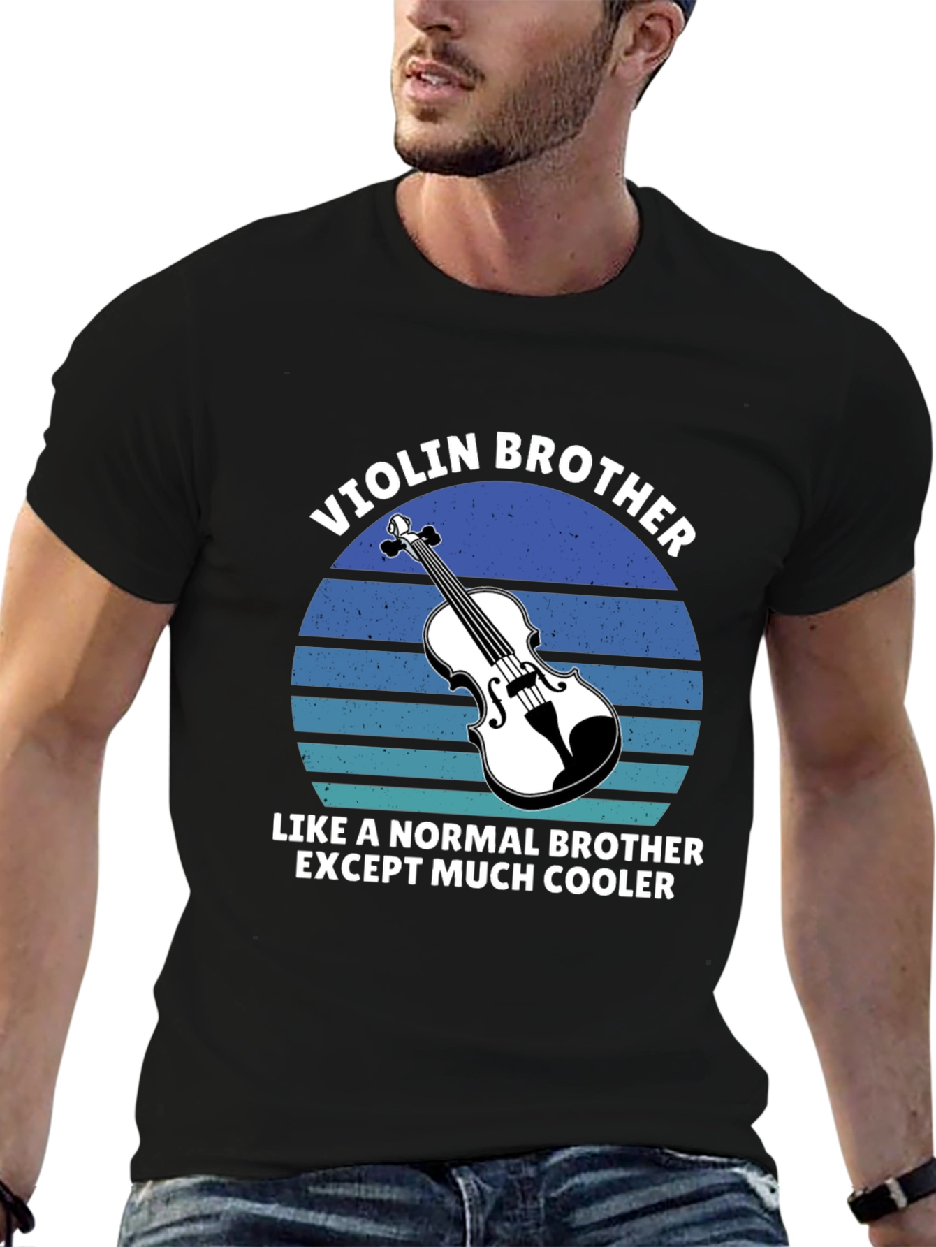 Black Violin Brother T-Shirt - Musician Gift view 6