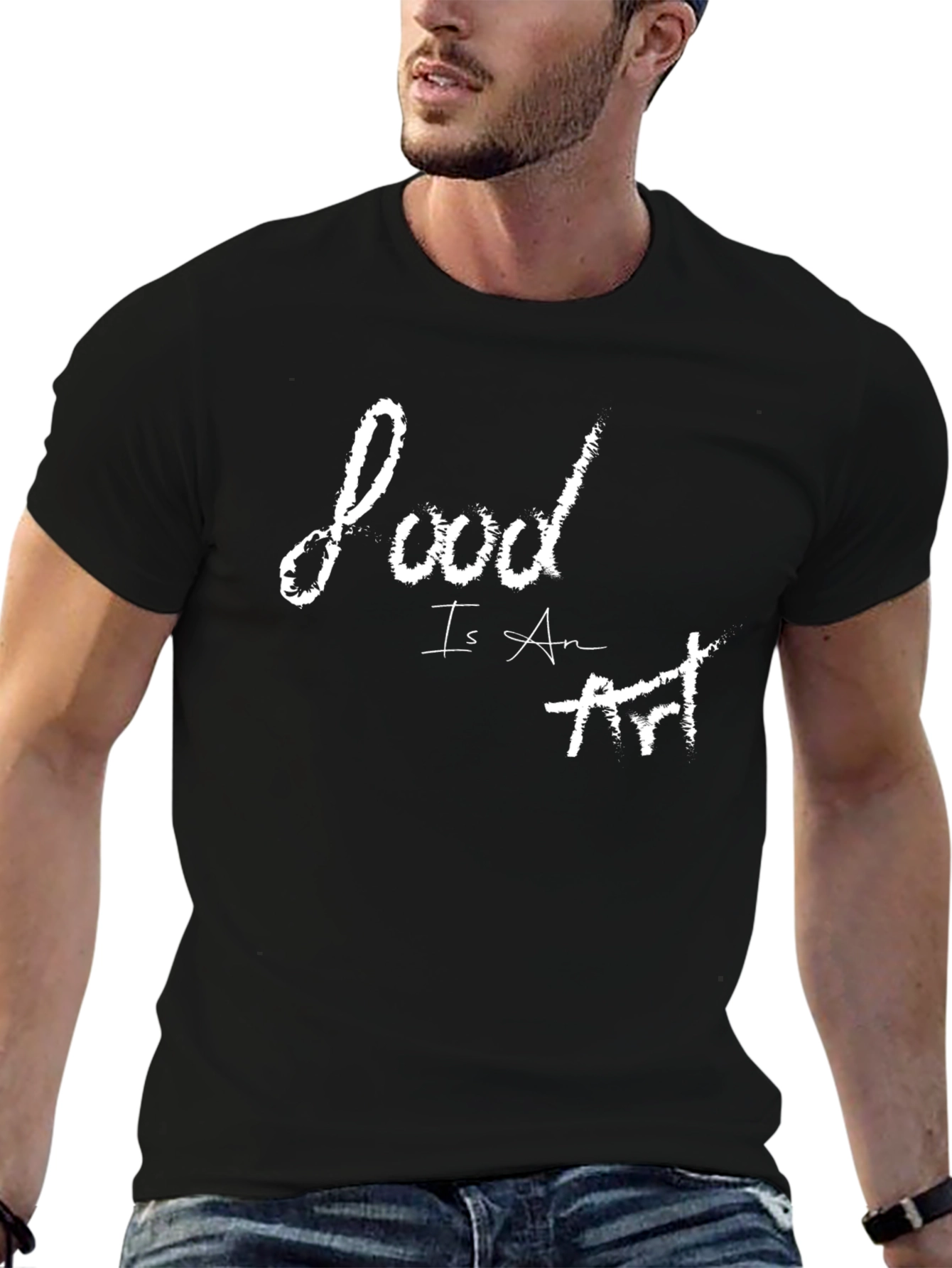 Black Food is Art T-Shirt - Stylish Graphic Tee view 6