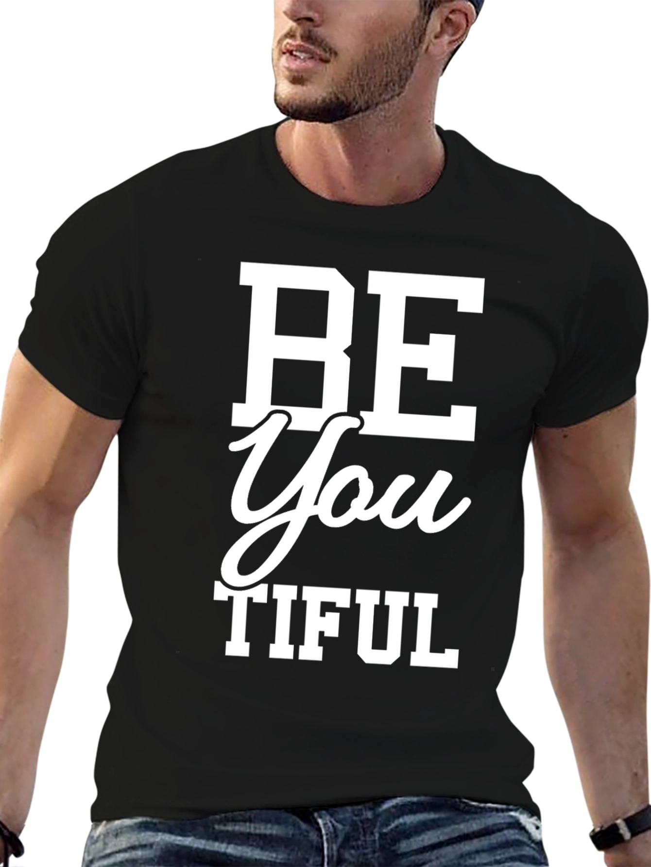 Black Be You Tiful Graphic Tee - Stylish & Comfortable view 6
